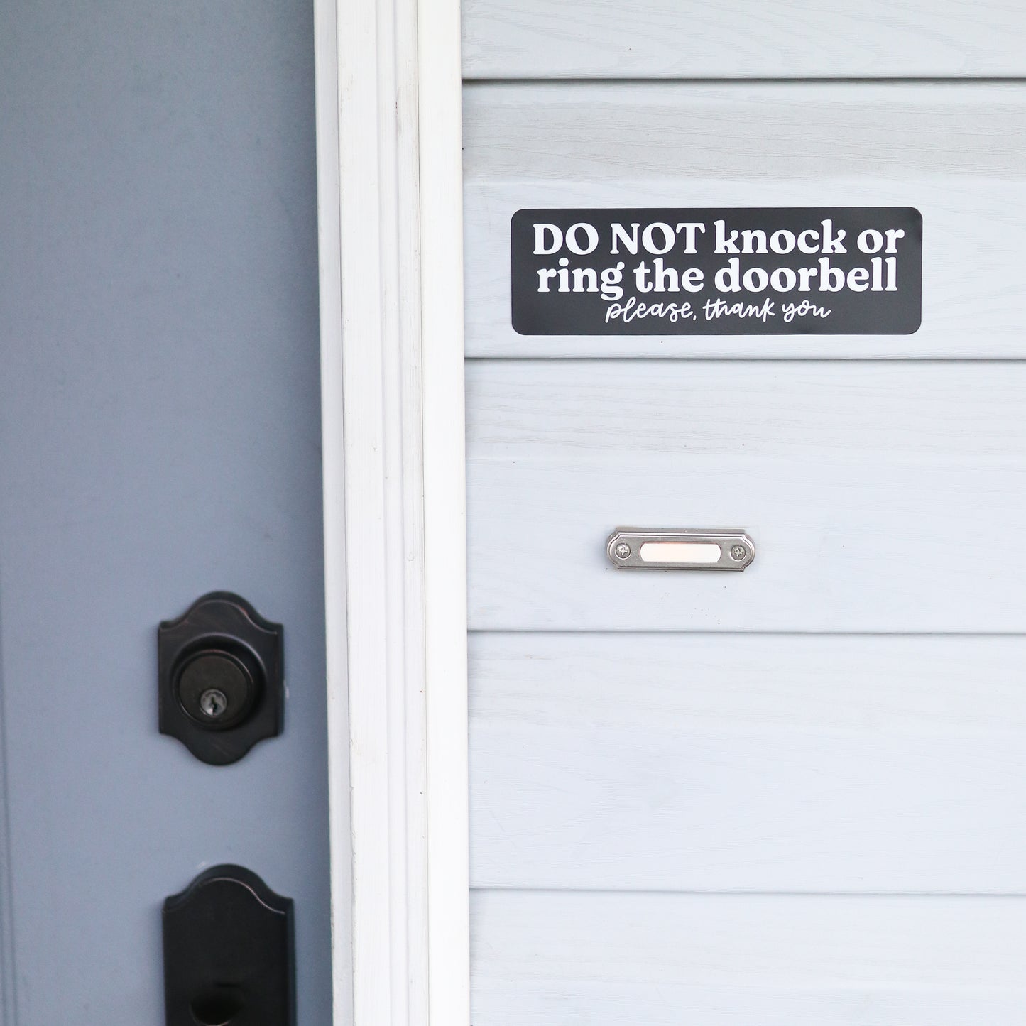 Do Not Knock or Ring Doorbell Sticker