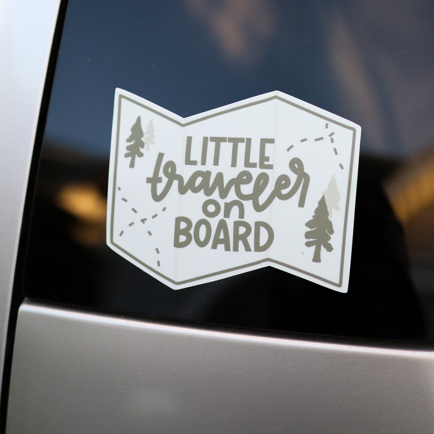 Little Traveler on Board Bumper Sticker