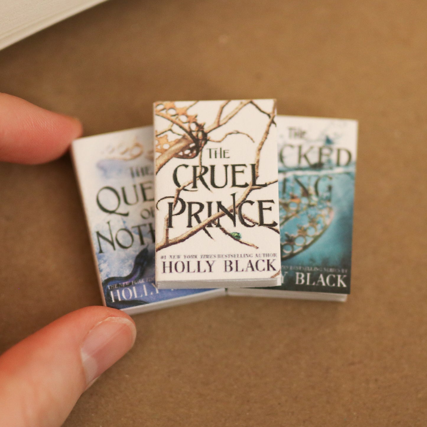 Handmade MINI Holly Black Books (set of 3 mini books)
