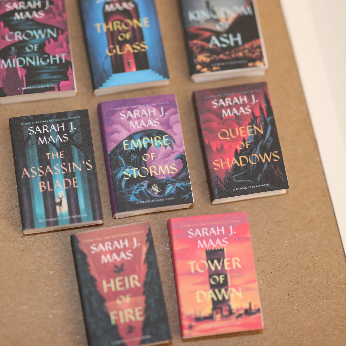 Handmade MINI Sarah J Maas Books (set of 8 mini books)