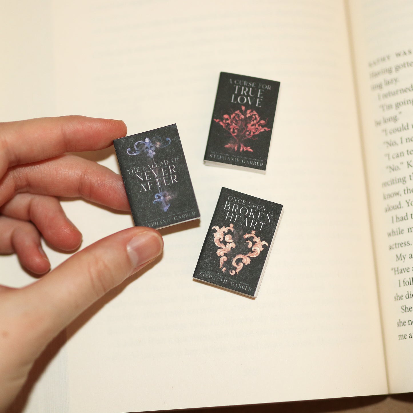 Handmade MINI Once Upon a Broken Heart Books (set of 3 mini books)