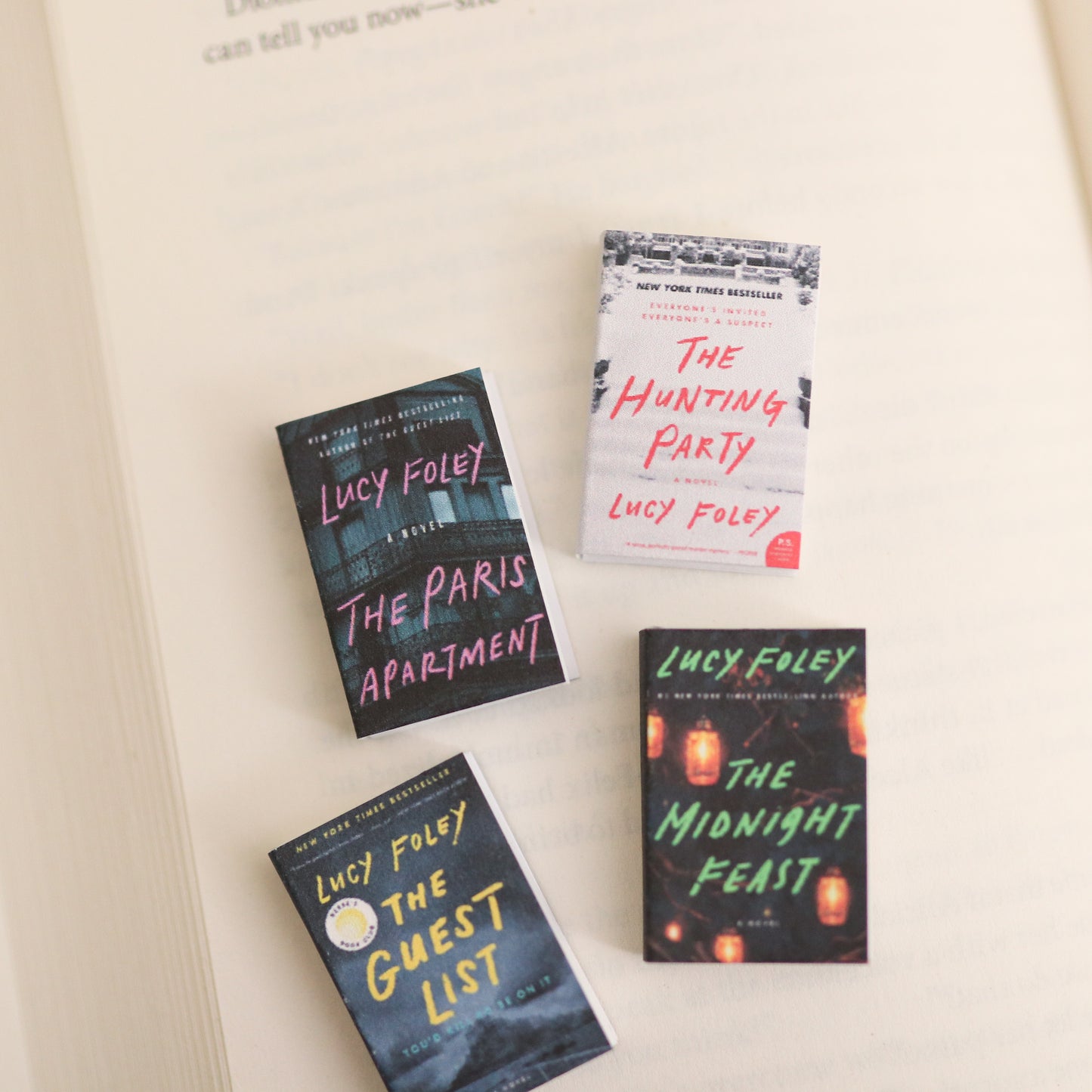 Handmade MINI Lucy Foley Books (set of 4 mini books)