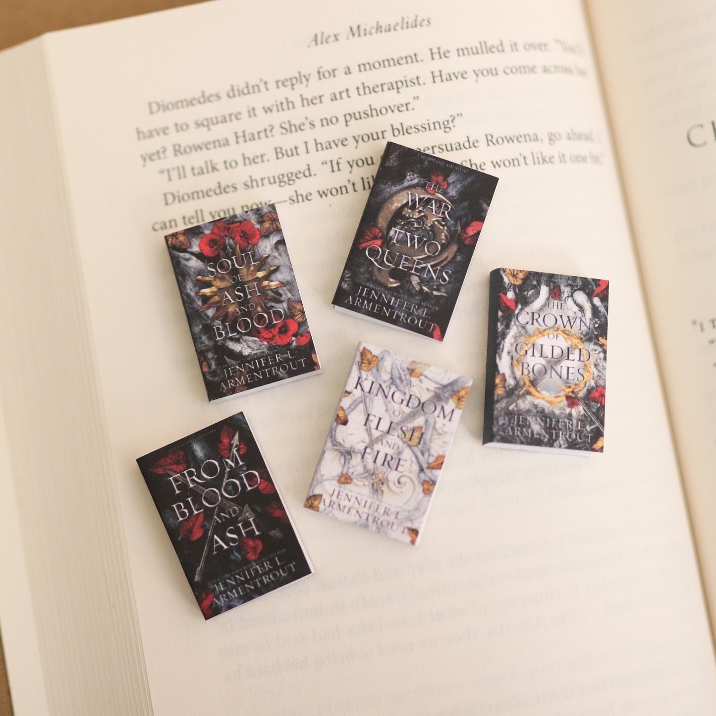 Handmade MINI Jennifer L. Armentrout Books (set of 5 mini books)