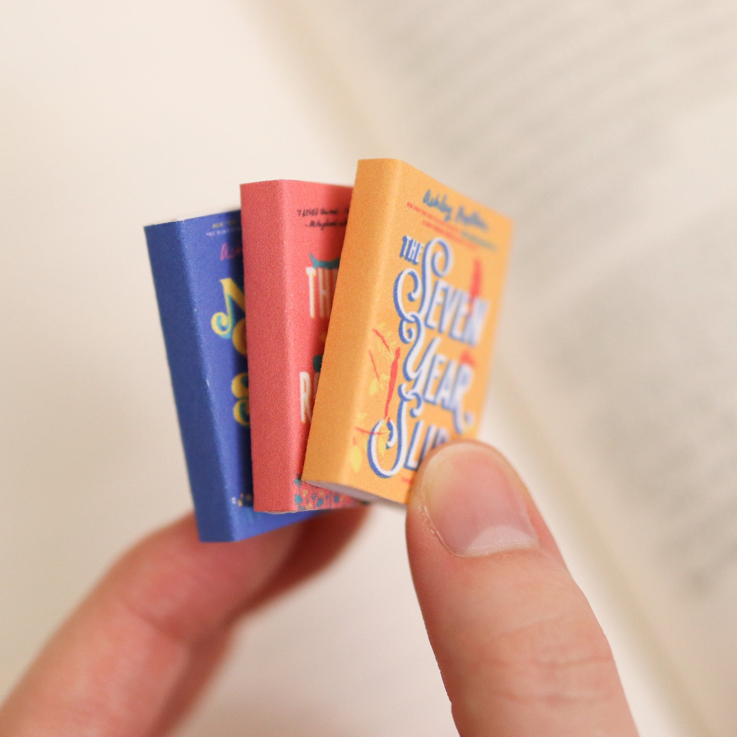 Handmade MINI Ashley Poston romance Books (set of 3 mini books)