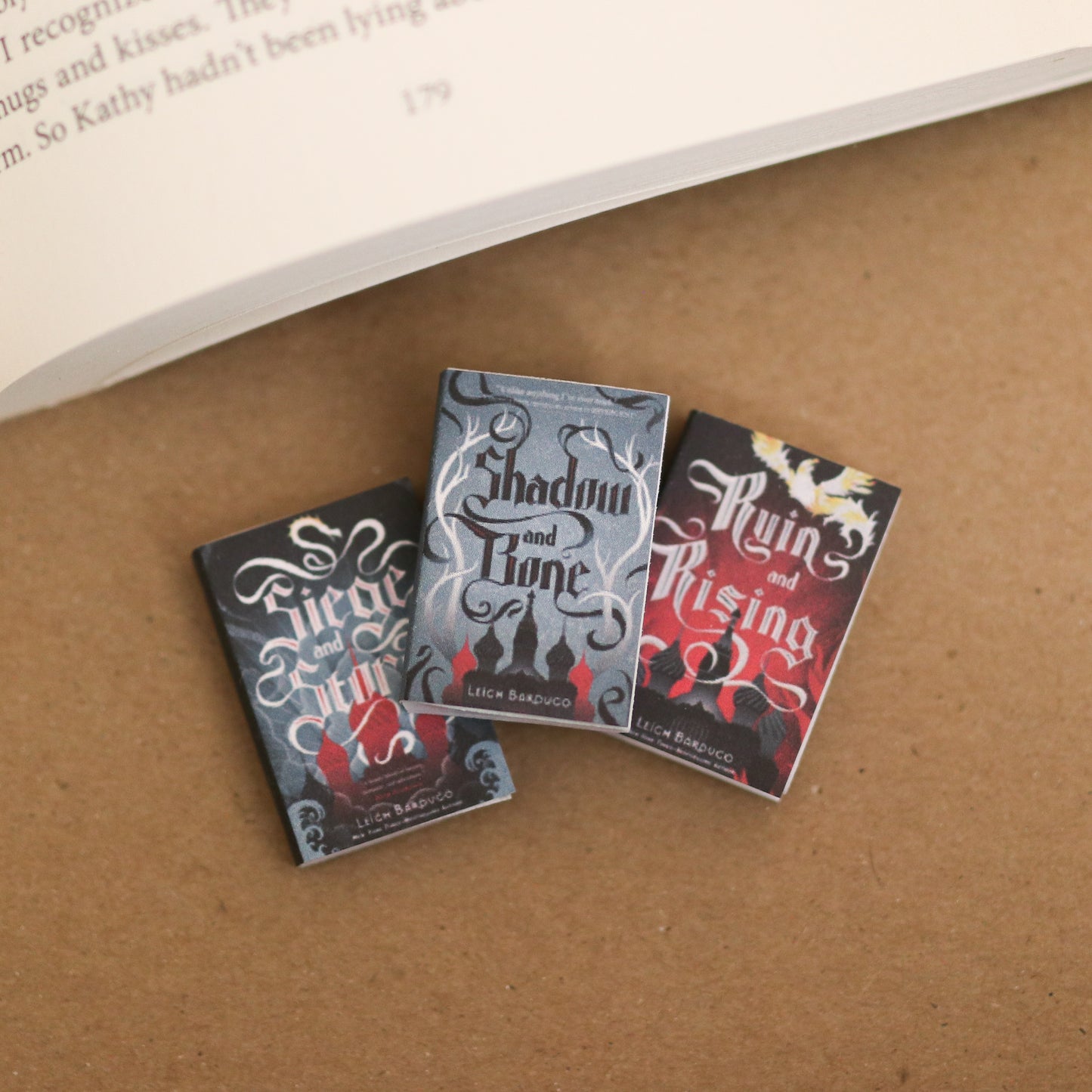 Handmade MINI Shadow and Bone series Books (set of 3 mini books)