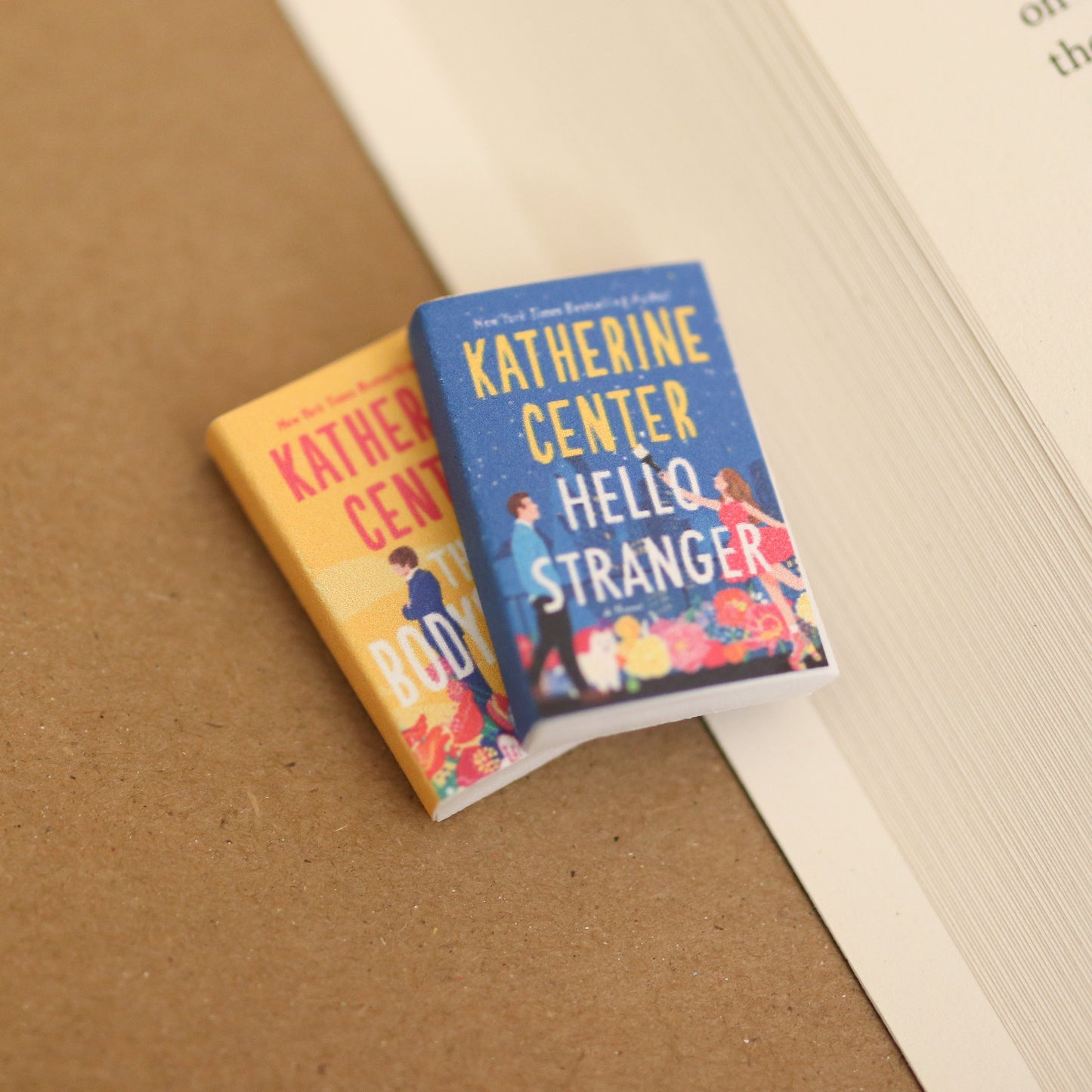 Handmade MINI Katherine Center romance Books (set of 2 mini books)