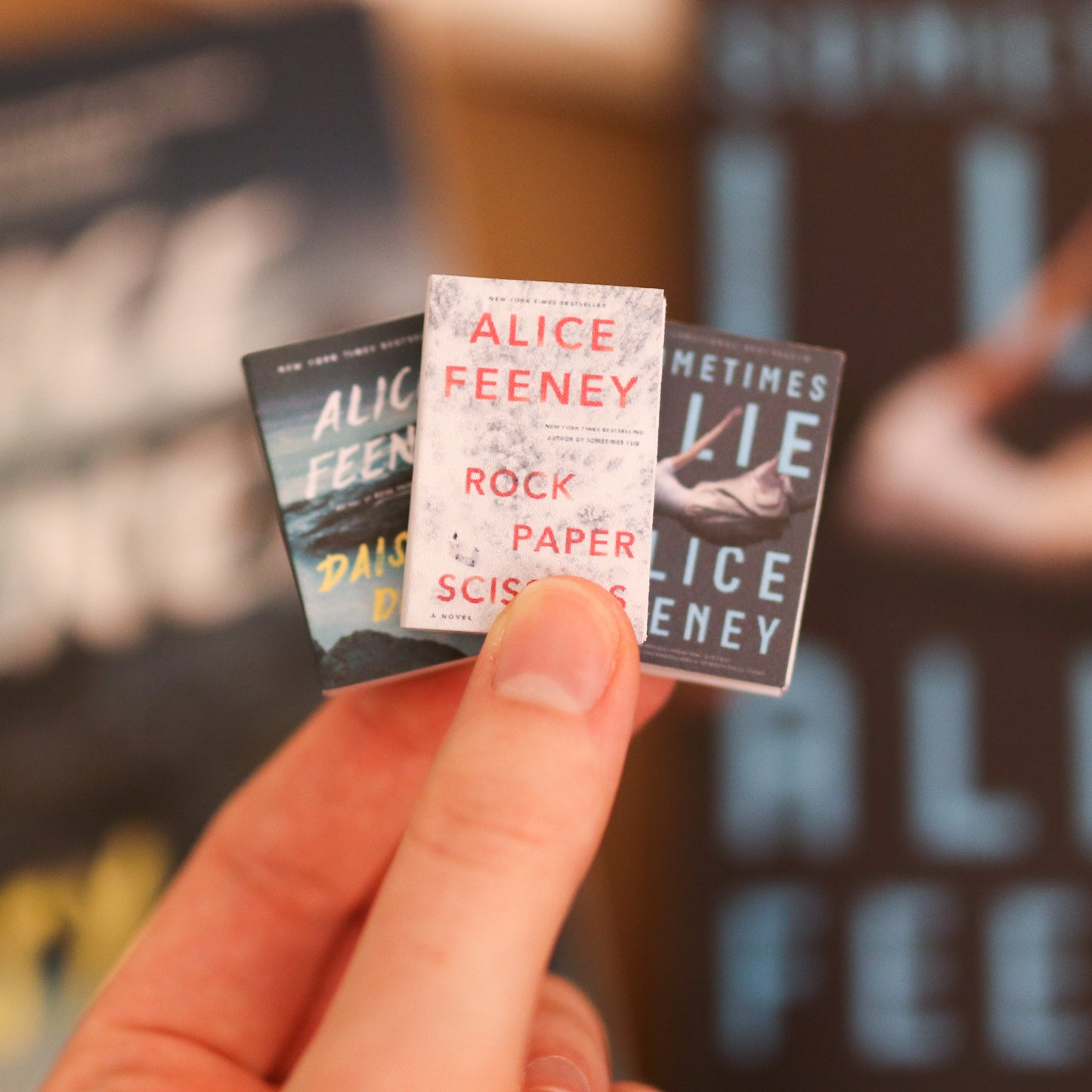 Handmade MINI Alice Feeney Books (set of 6 mini books)