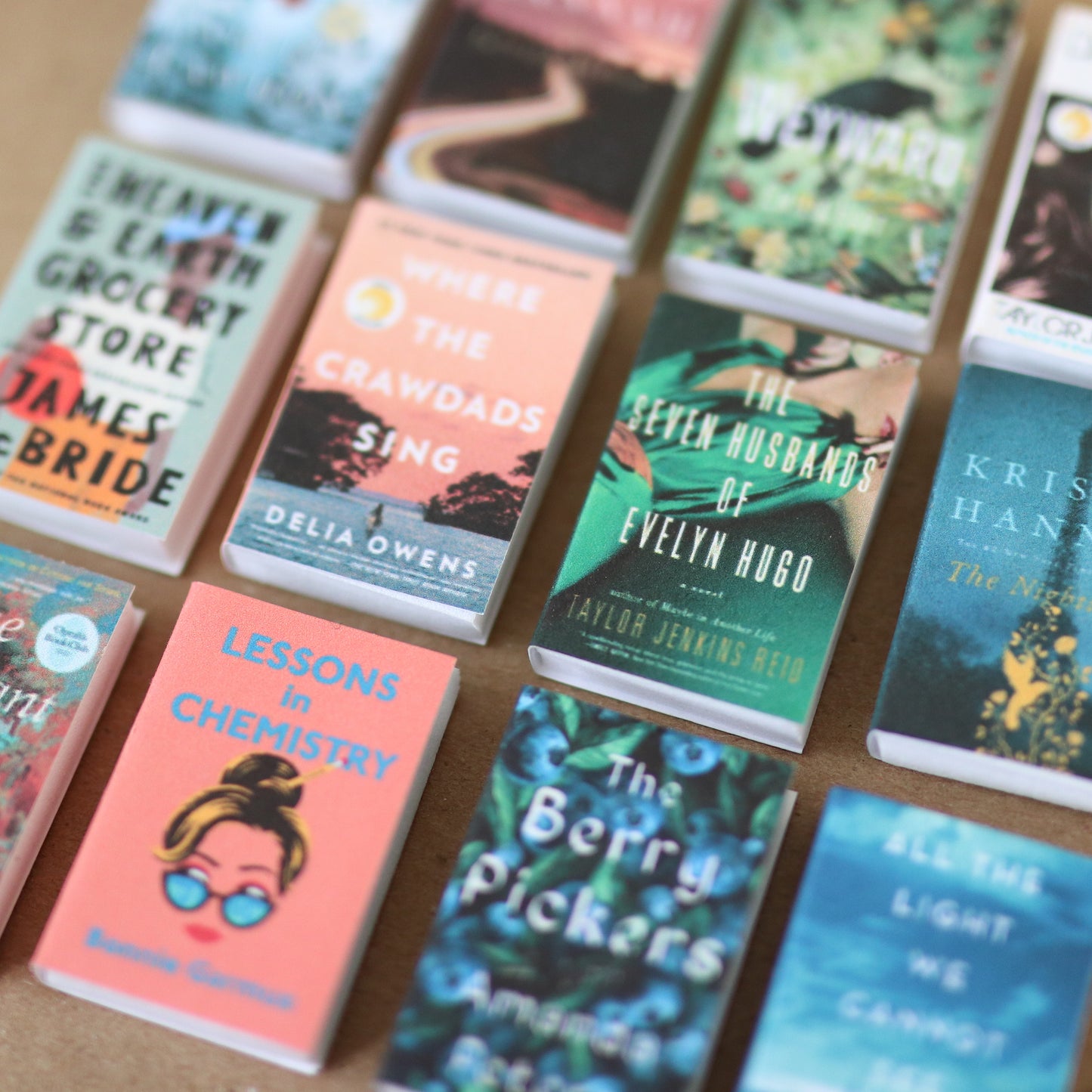 Handmade MINI Popular Historic Fiction Books (set of 12 mini books)