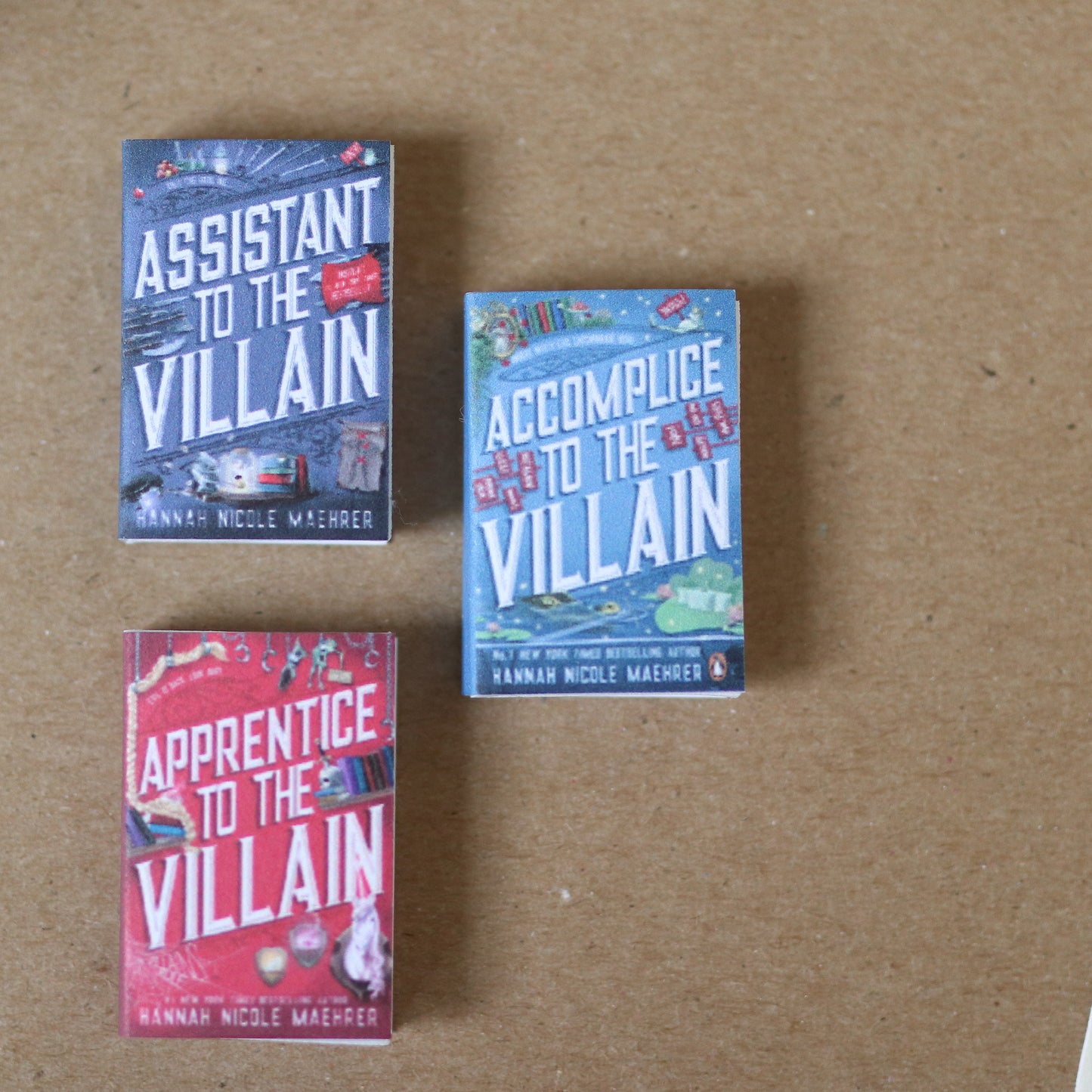 Handmade MINI Assistant to the Villain Series Books (set of 3 mini books)