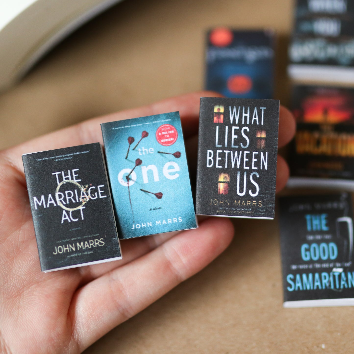 Handmade MINI John Marrs Books (set of 10 mini books)