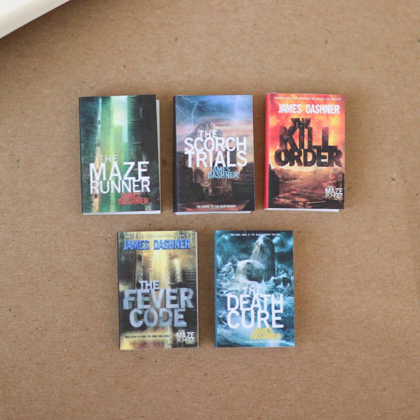 Handmade MINI The Maze Runner Series Books (set of 5 mini books)