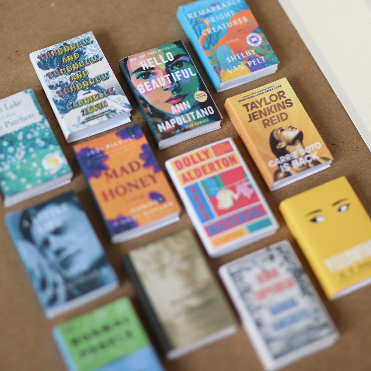 Handmade MINI Popular Fiction Books (set of 12 mini books)