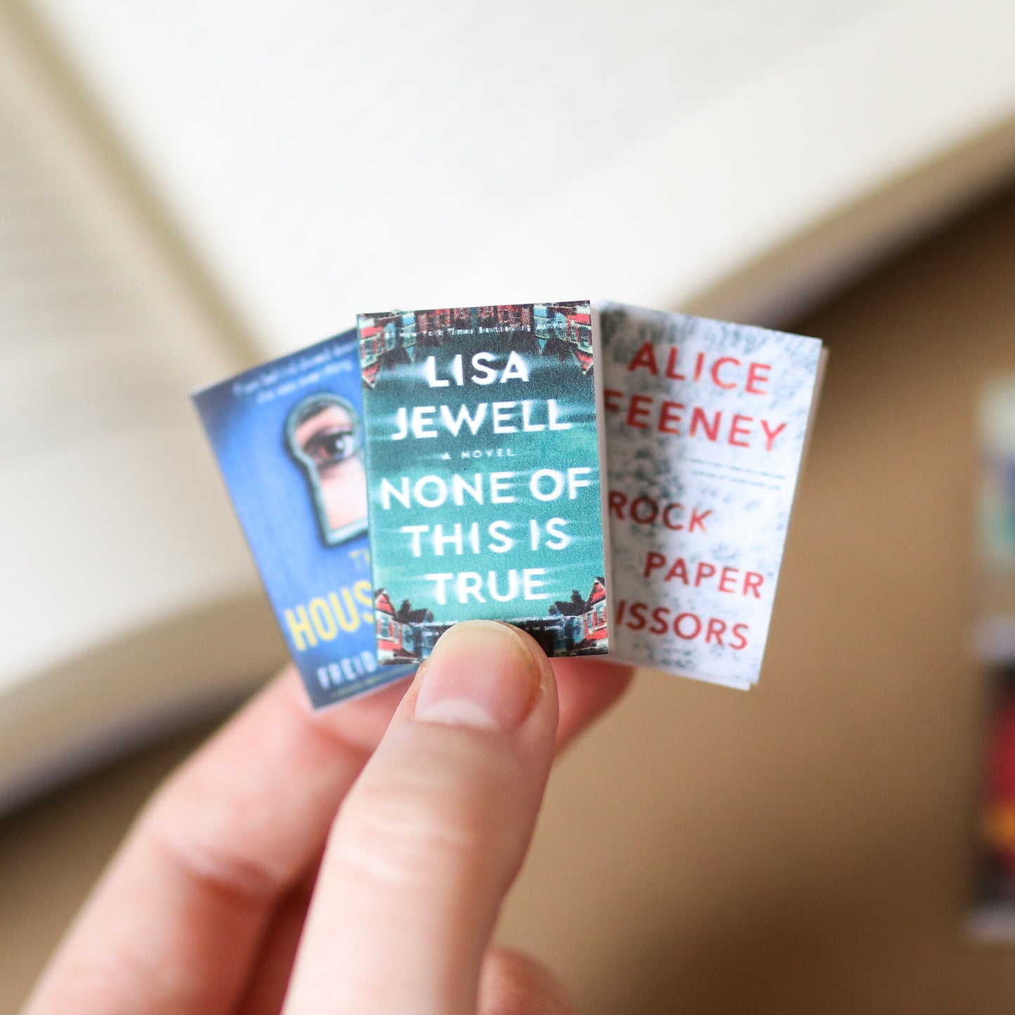 Handmade MINI Popular Thriller / Mystery Books (set of 12 mini books)