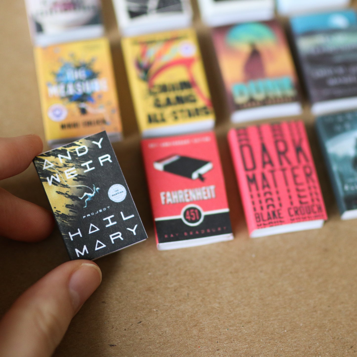 Handmade MINI Popular Science Fiction Books (set of 12 mini books)