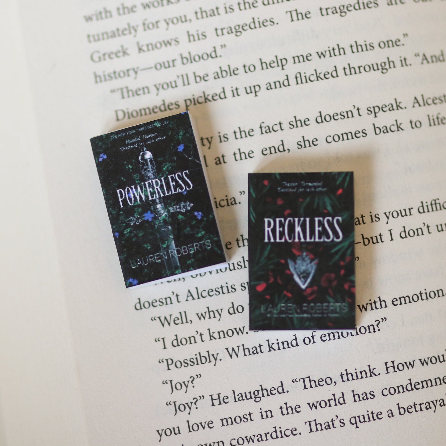 Handmade MINI Powerless Books (set of 2 mini books)