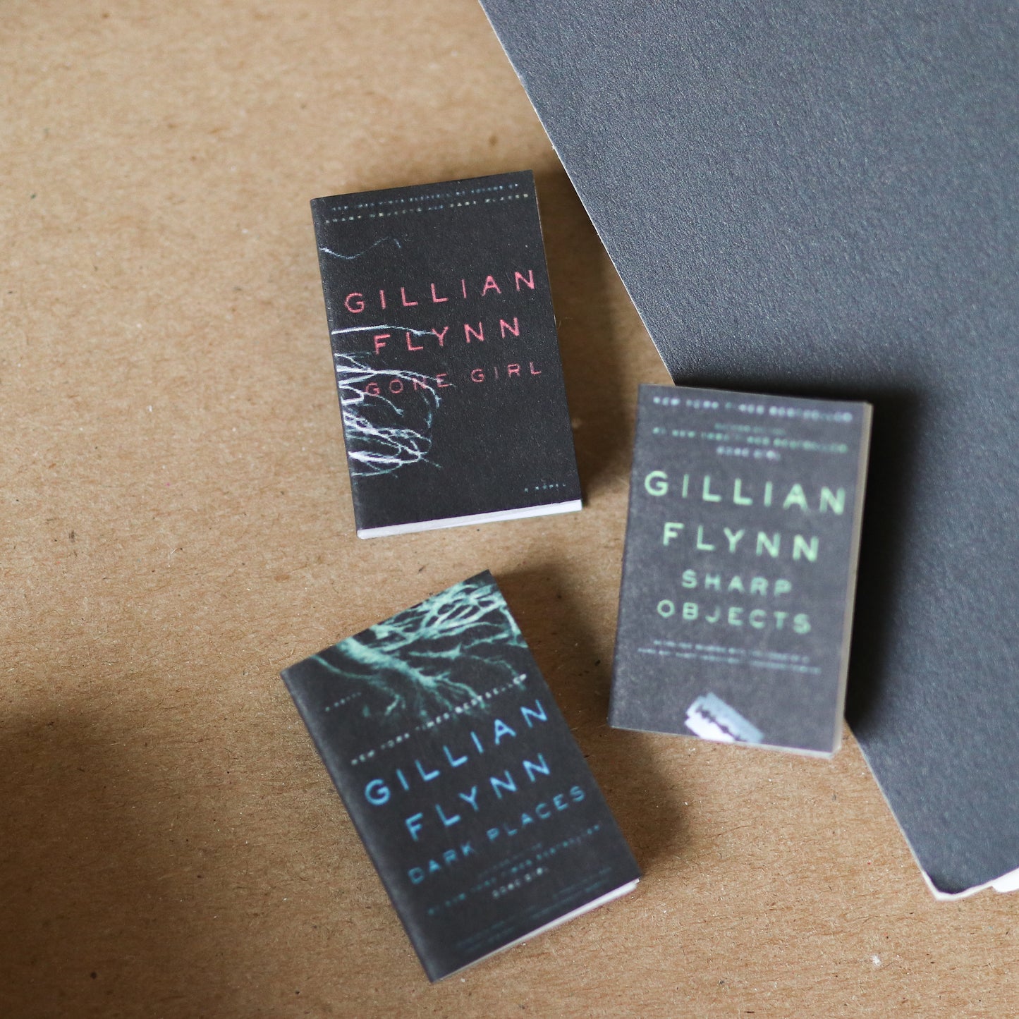 Handmade MINI Gillian Flynn Books (set of 3 mini books)