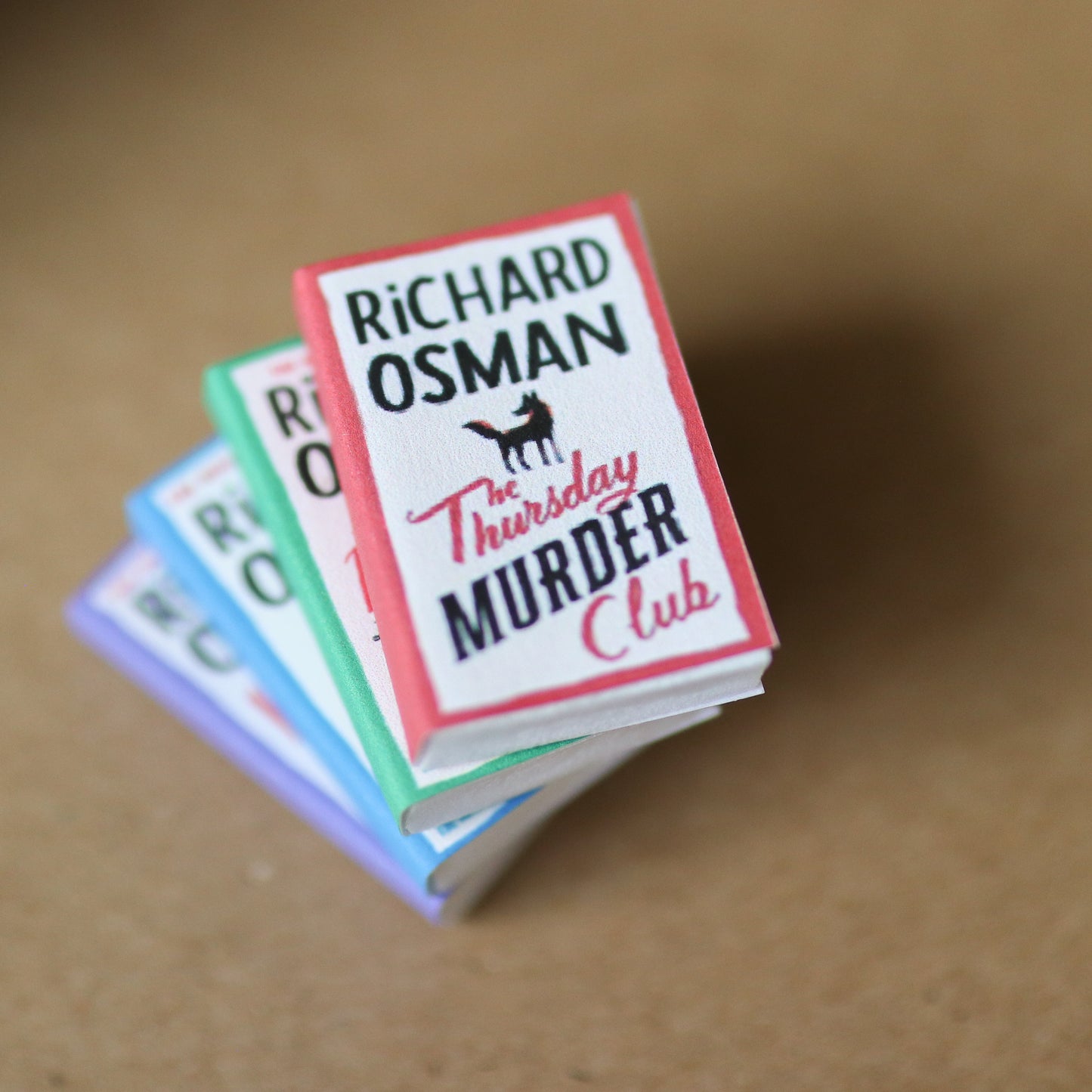 Handmade MINI Richard Osman Books (set of 4 mini books)