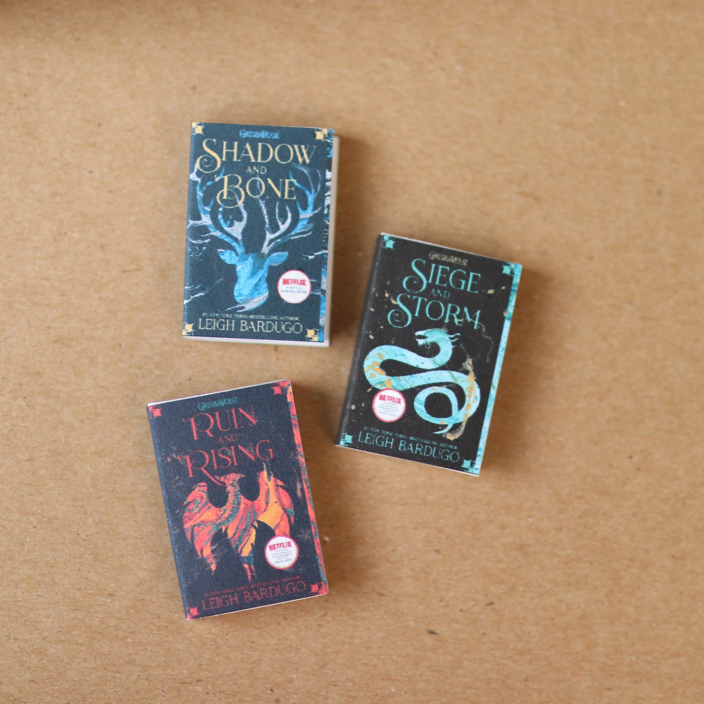 Handmade MINI Shadow and Bone Series Books (set of 3 mini books)