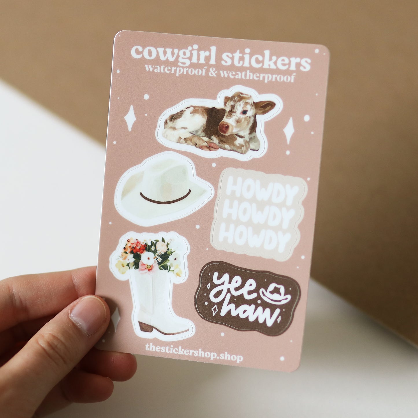 Mini Cowgirl Stickers