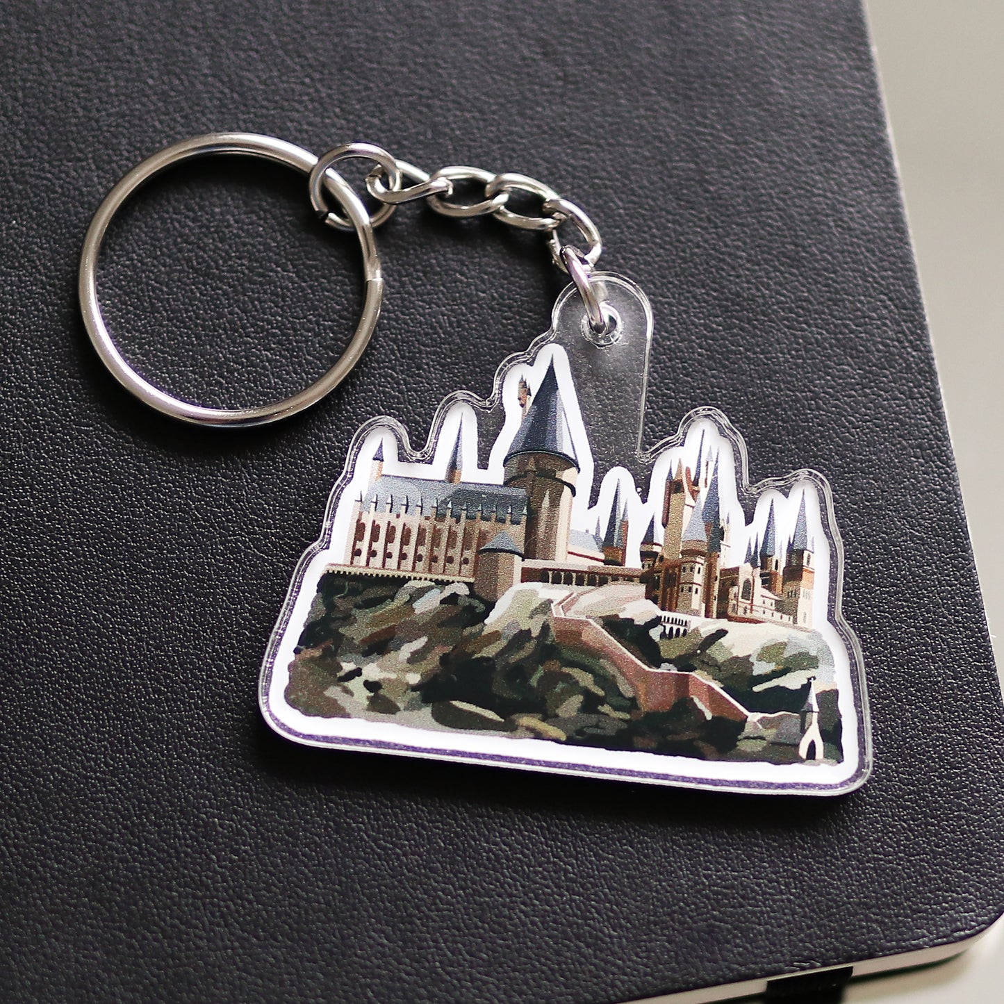 HP Castle Acrylic Keychain