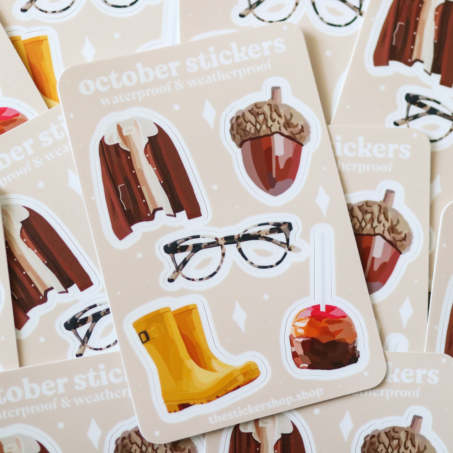 Mini October Stickers