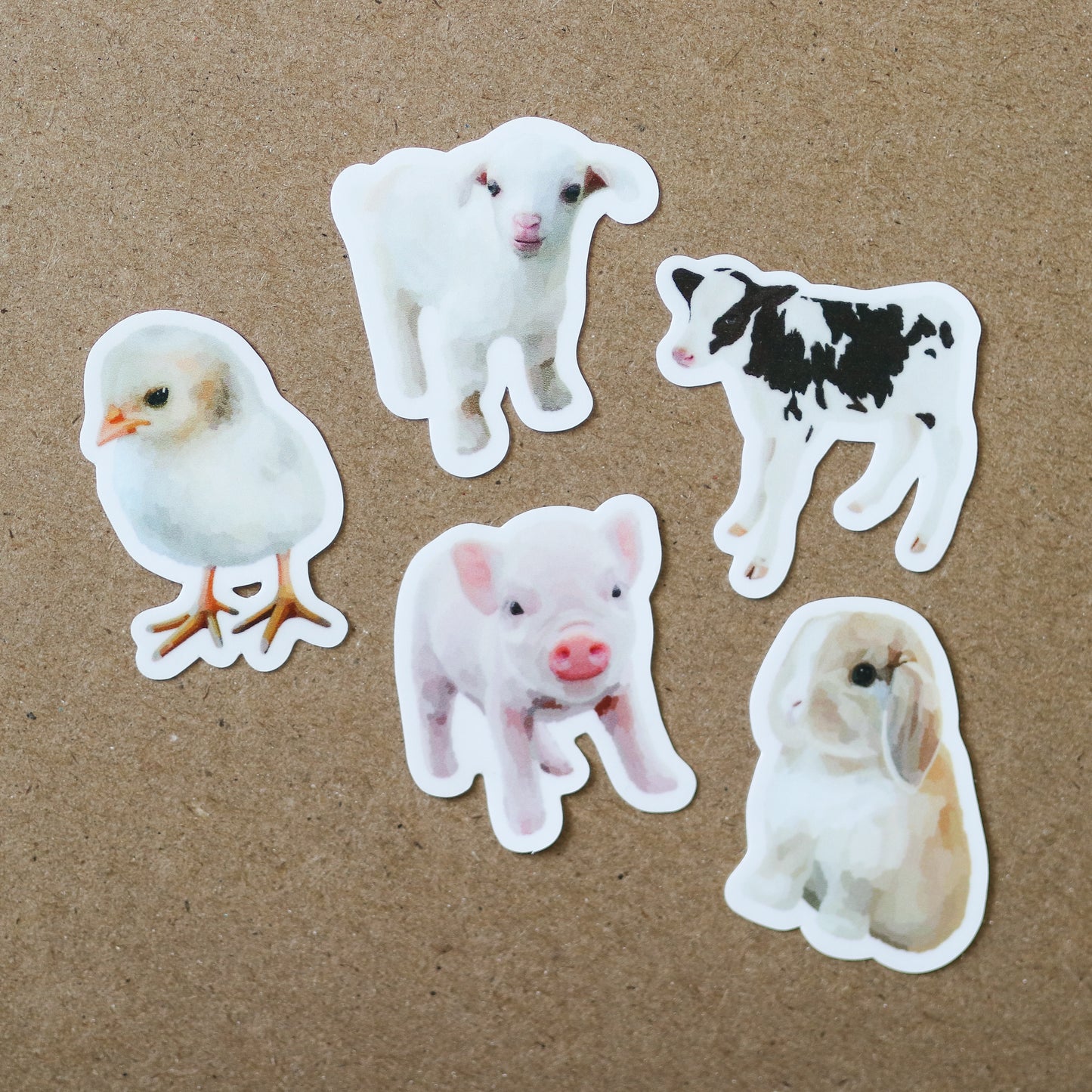 Mini Farm Animal Stickers