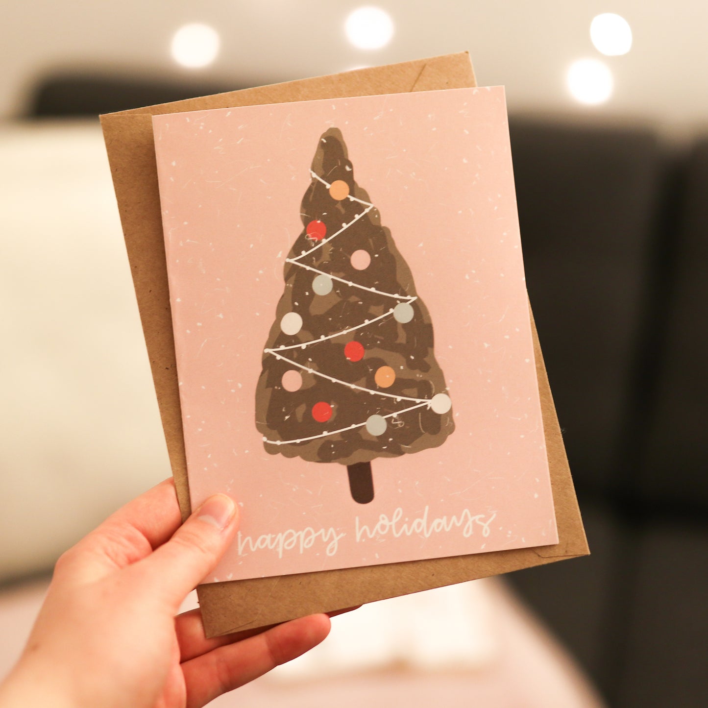 Happy Holidays Tree Card