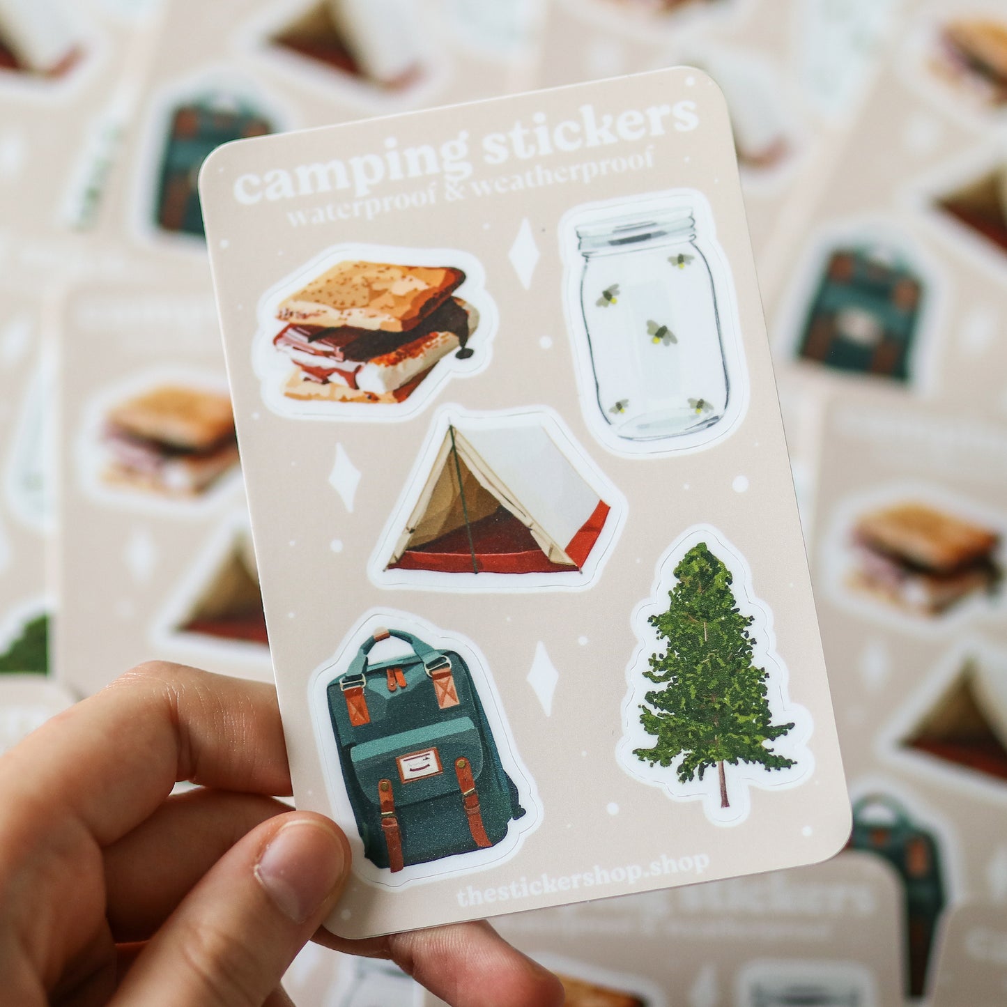 Mini Camping Stickers
