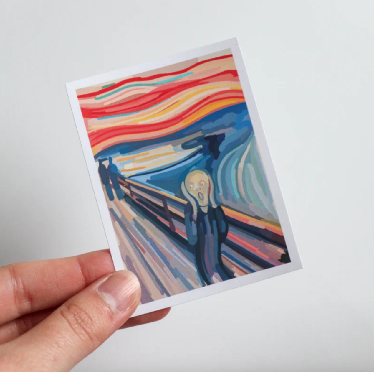 The Scream Art Sticker | Cute sticker, trendy, artist, aesthetic, art gift idea