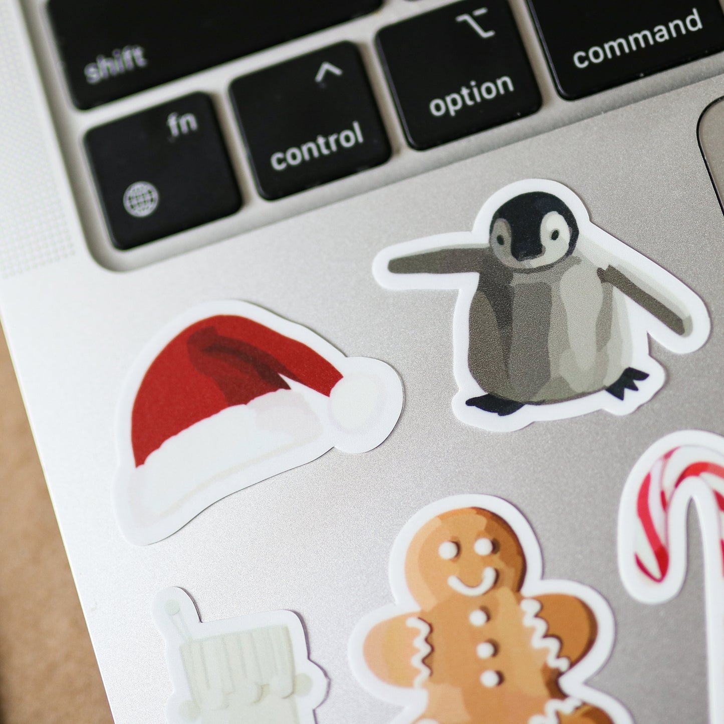 Mini Christmas Stickers | Waterproof, gift sticker sheet stickersheet cute trendy mini water bottle stickers, xmas, santa gingerbread