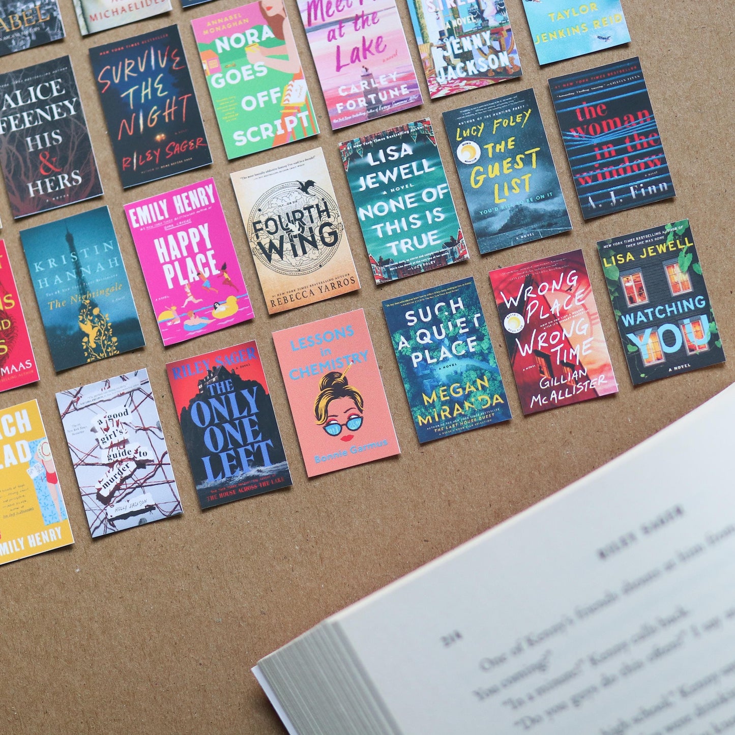 CUSTOM Mini Book Cover STICKERS | reading tracker, tiny book stickers, customizable books, reading journal, small novels, choose your own