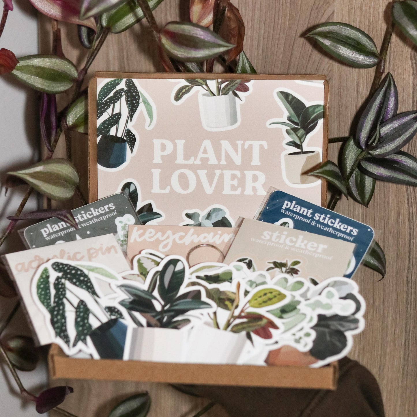 Aesthetic Plant Waterproof Sticker | gift idea Clear laptop decal planner water bottle Waterproof Hydro flask plant lover plant mom leaf