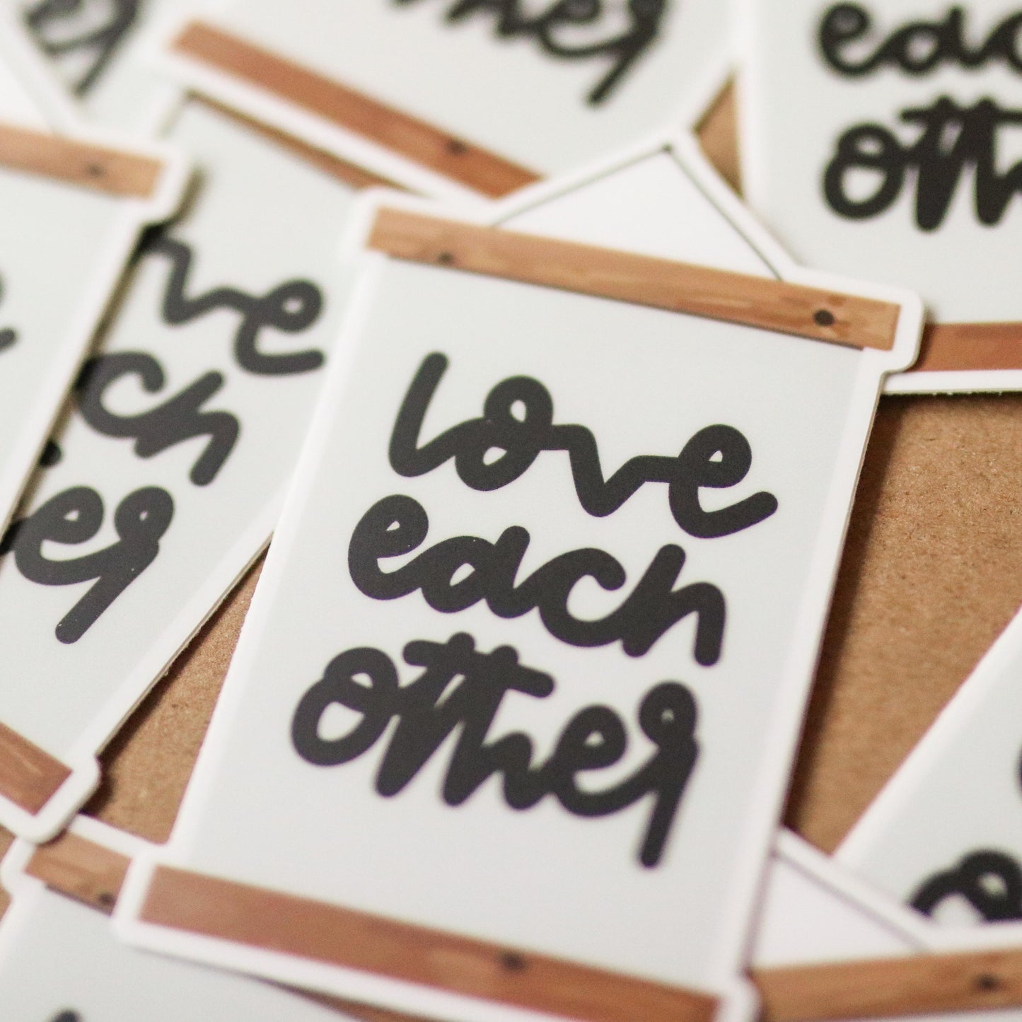 Love Each Other Sticker | gift idea, laptop decal planner, Waterproof Hydro flask, Christian, Bible, Bible verse