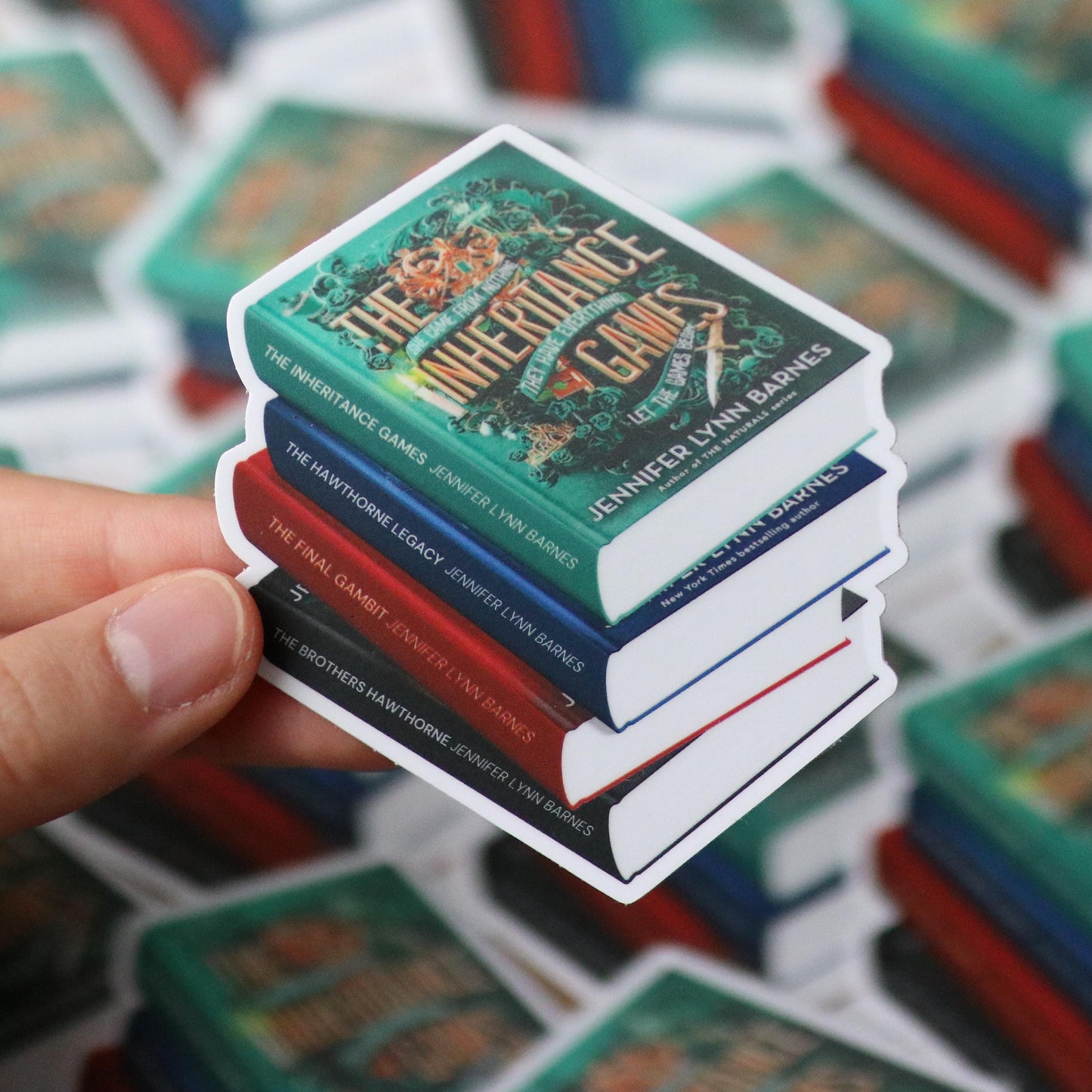 The Inheritance Games Book Stack Sticker