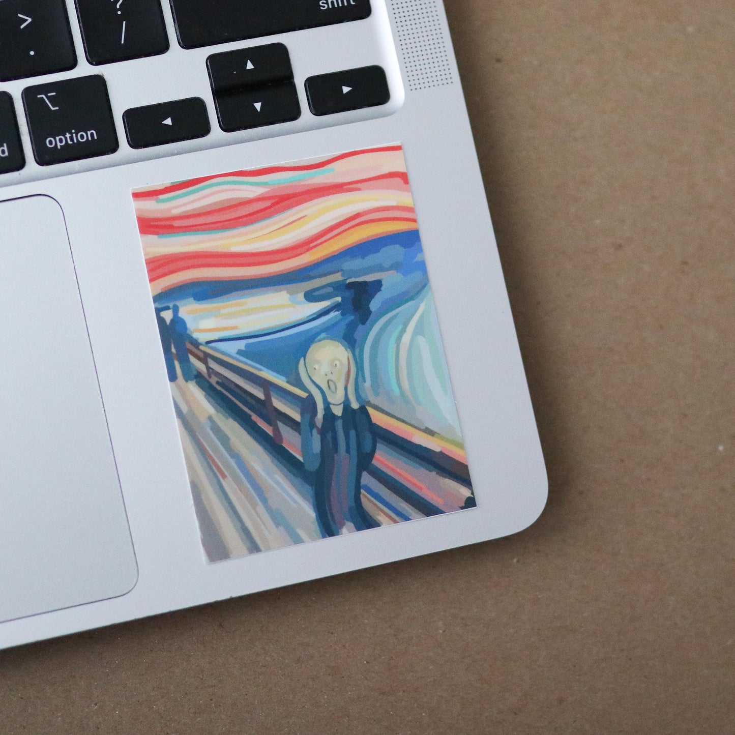The Scream Art Sticker | gift laptop decal planner waterbottle waterproof stickers aesthetic famous artist Edvard Munch painting creativ