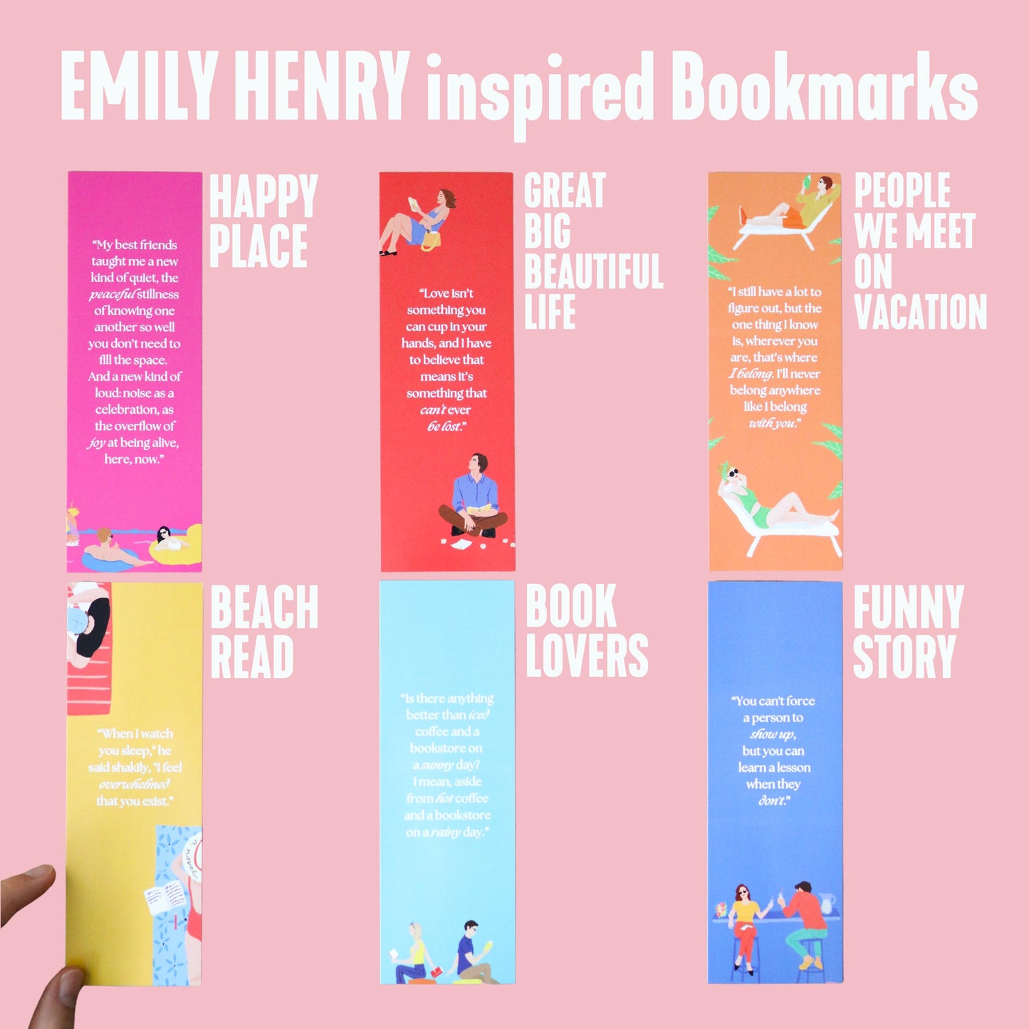 Emily Henry inspired Bookmarks