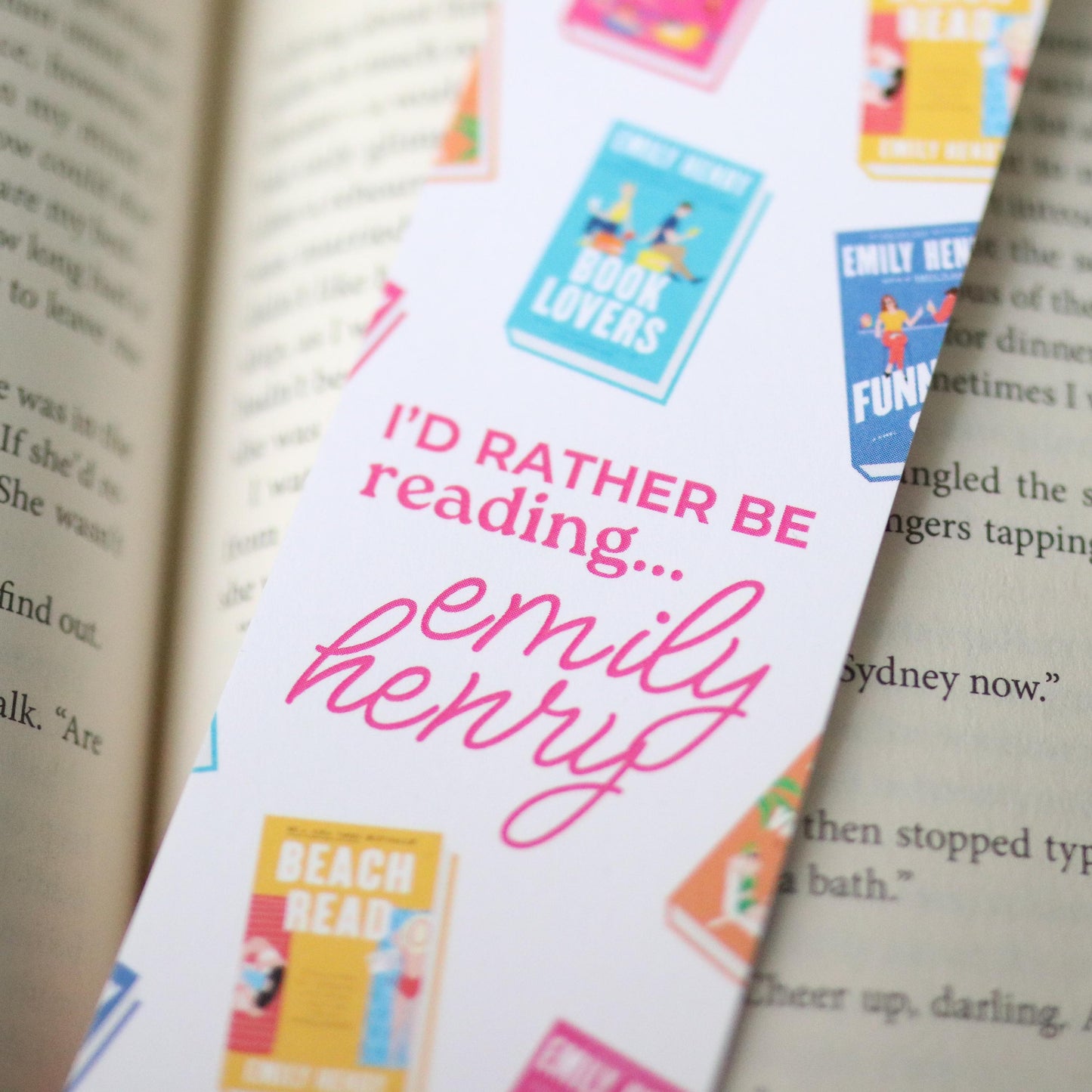 Emily Henry inspired Bookmark