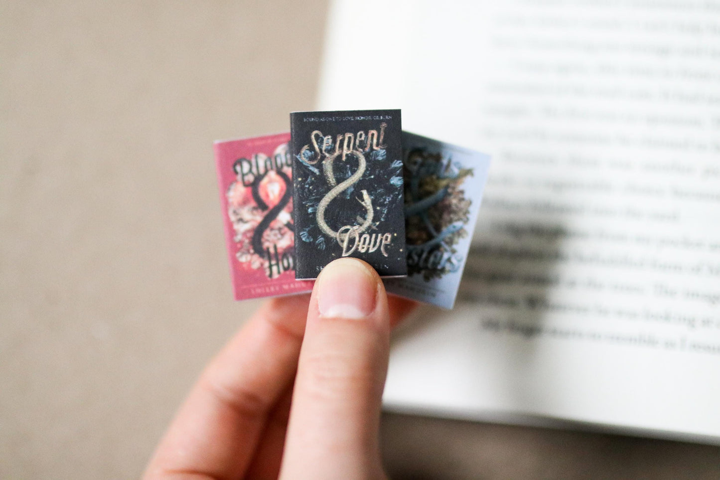 Handmade MINI Serpent & Dove Books (set of 3 mini books)