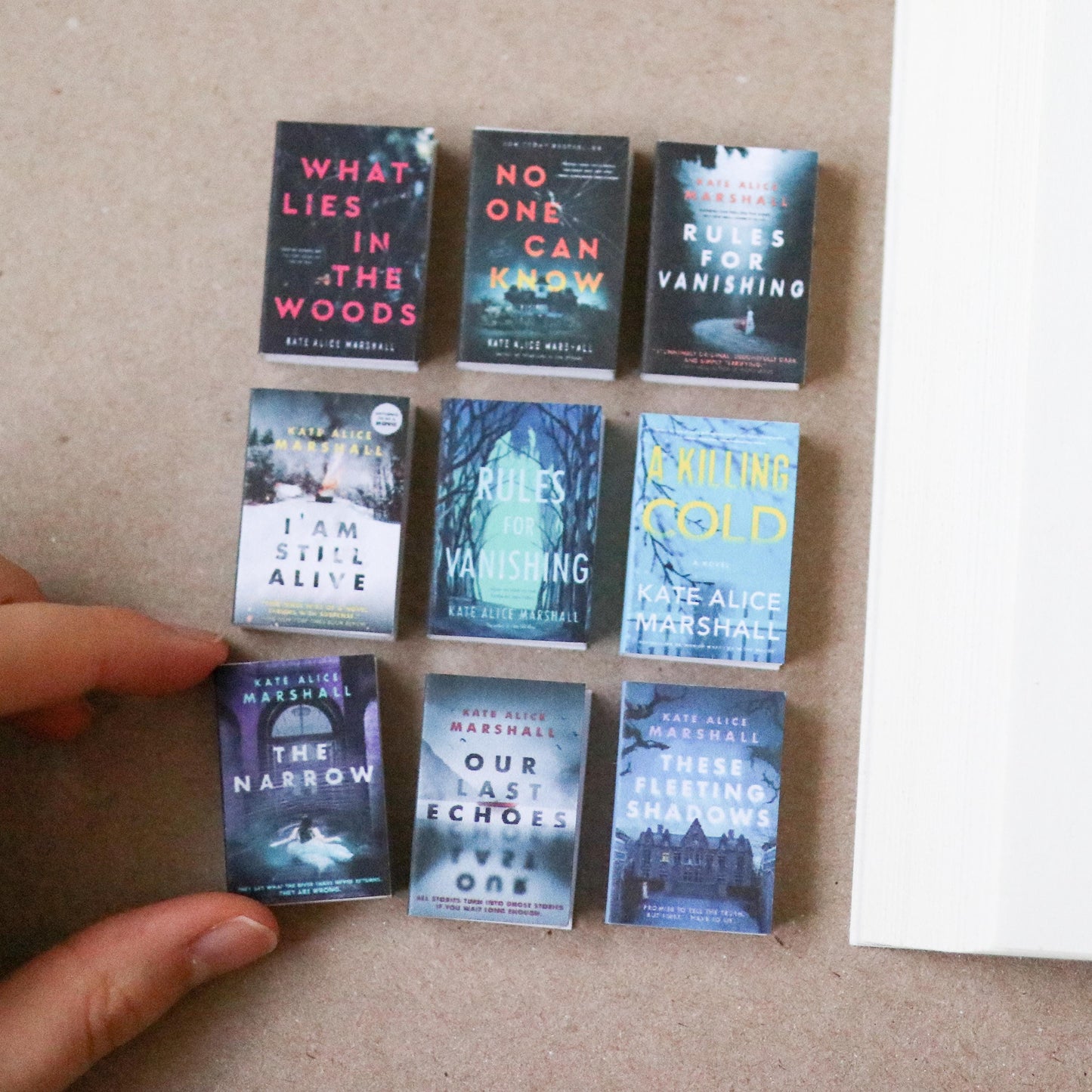 Handmade MINI Kate Alice Marshall Books (set of 9 mini books)