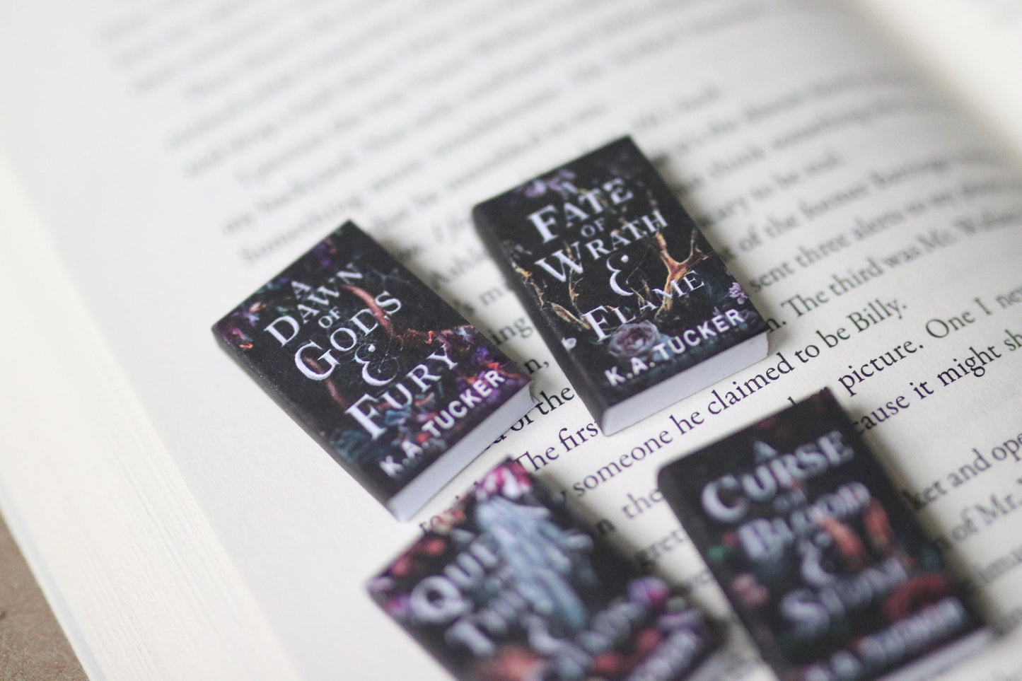 Handmade MINI Fate & Flame Series Books (set of 4 mini books)