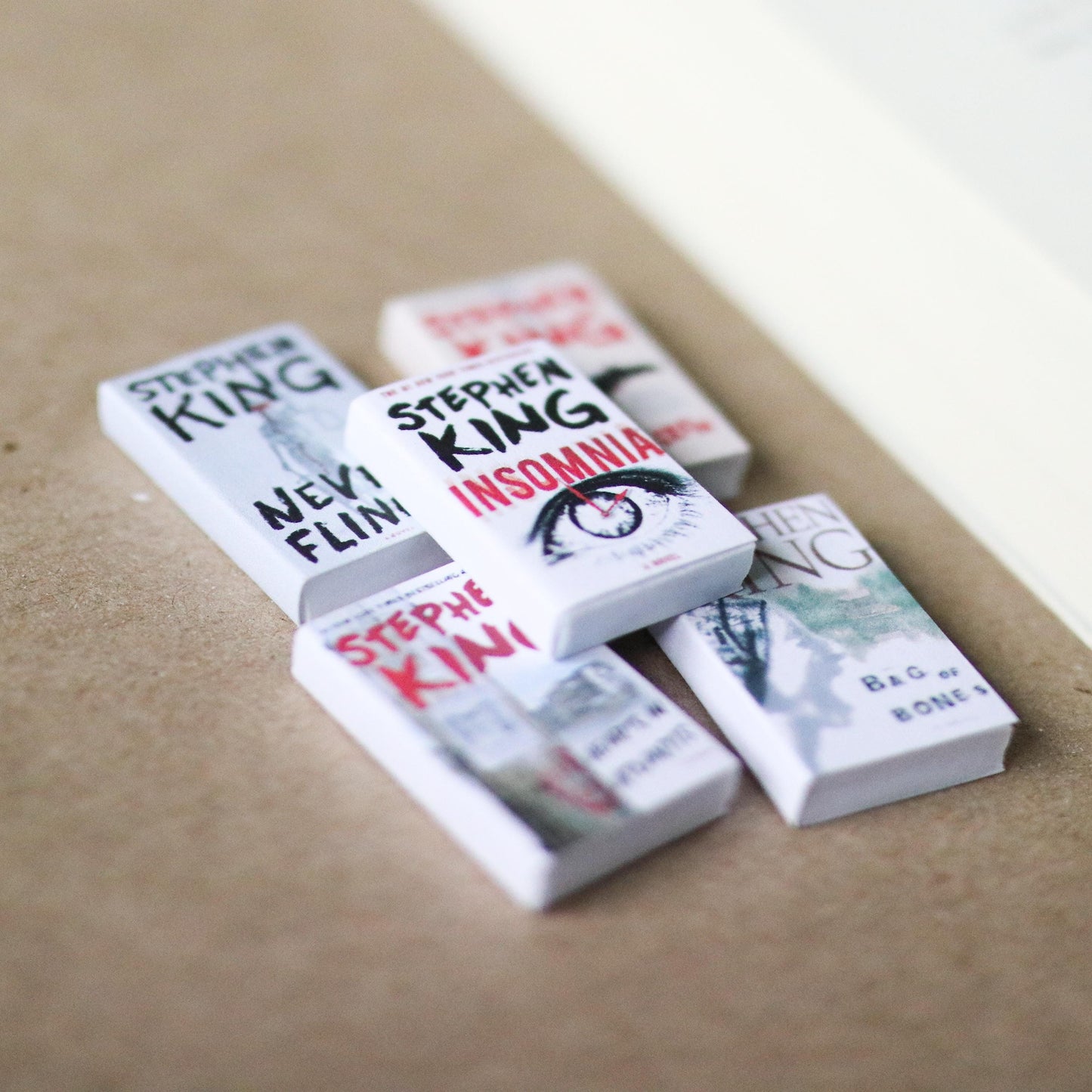 Handmade MINI Stephen King Books (set of 5 mini books)