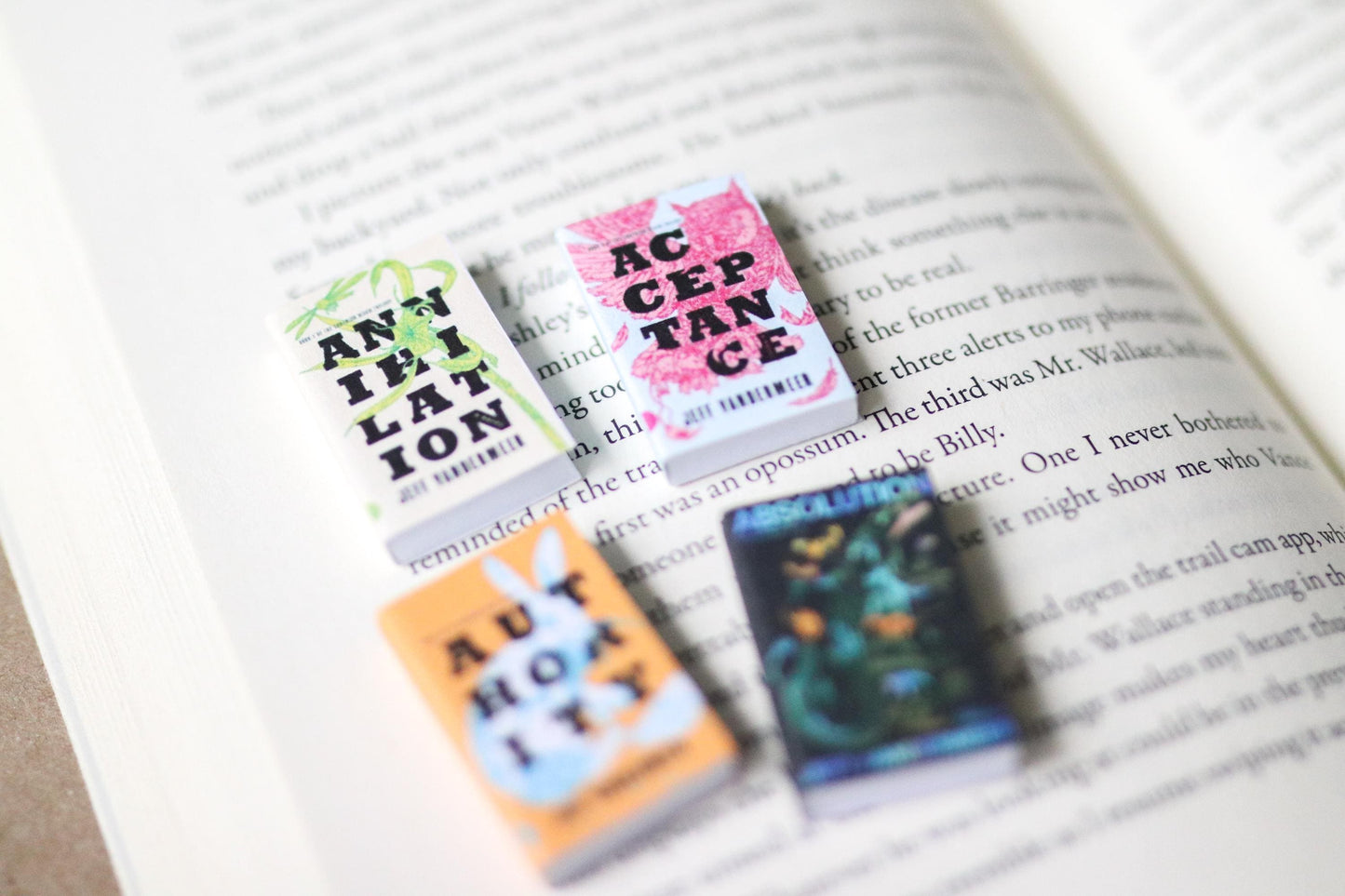 Handmade MINI Southern Reach Series Books (set of 4 mini books)