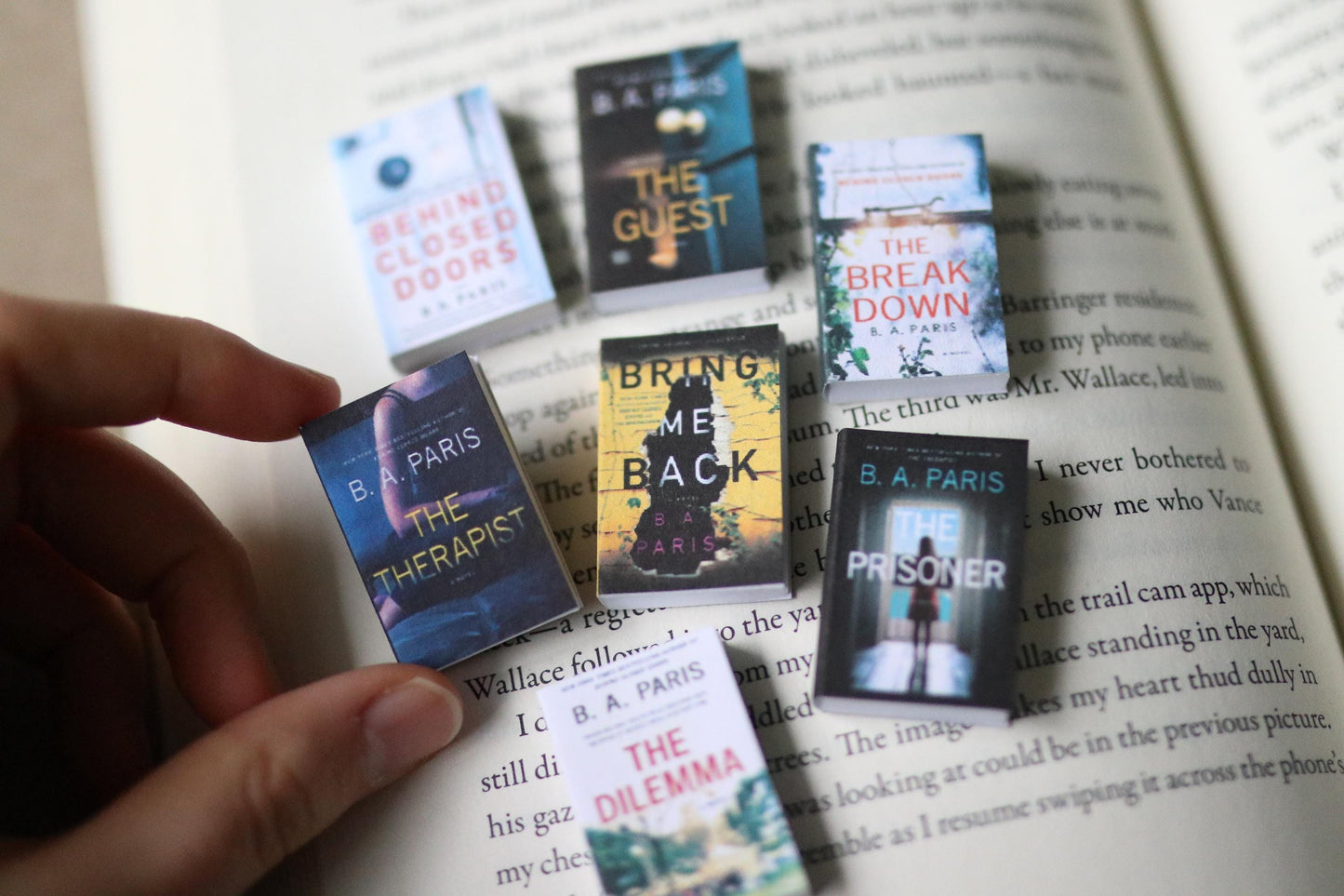 Handmade MINI B.A. Paris Books (set of 7 mini books)