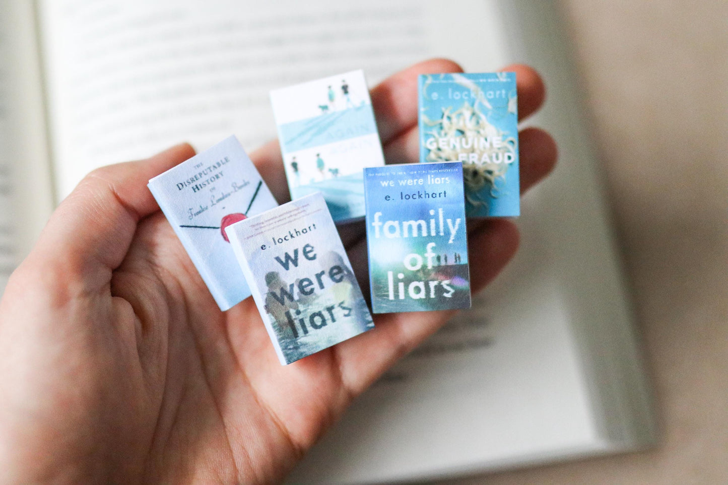 Handmade MINI E. Lockhart Books (set of 5 mini books)