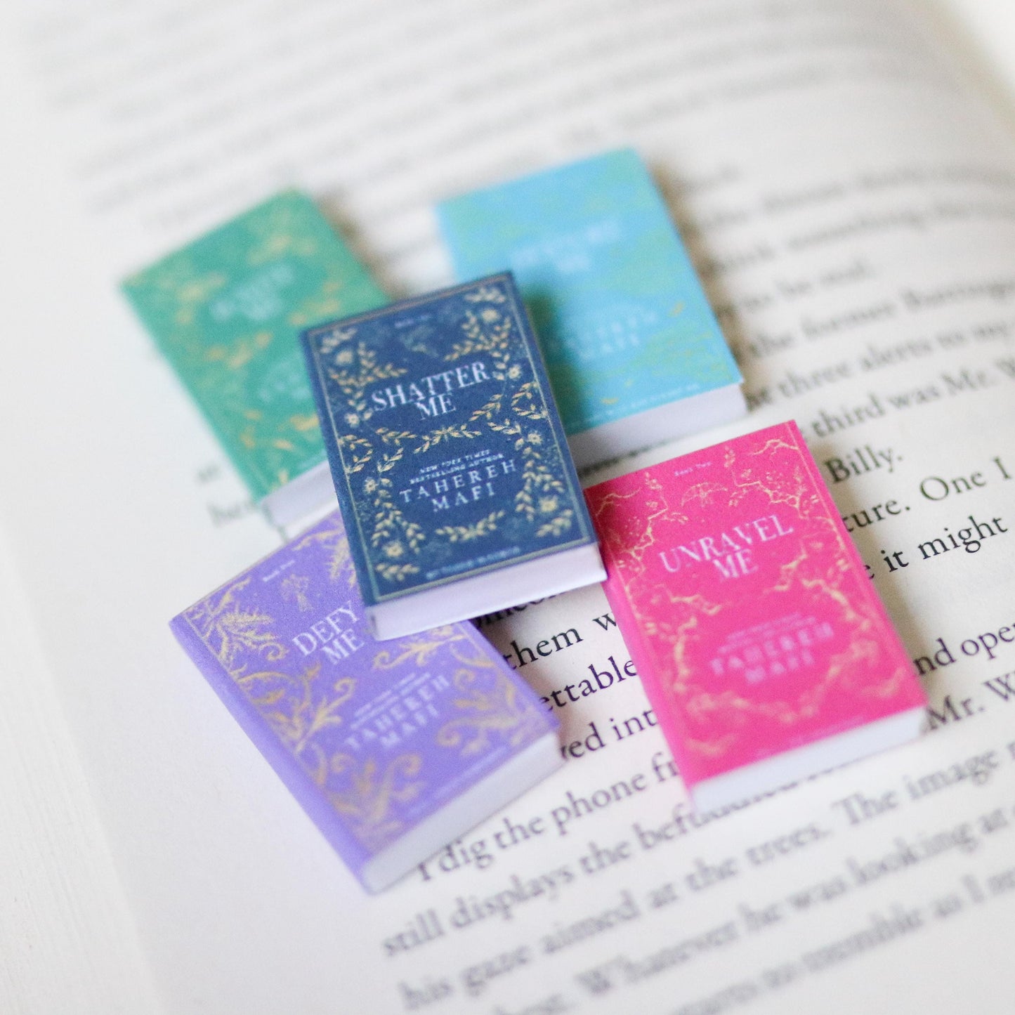 Handmade MINI Shatter Me Series Books (set of 5 mini books)