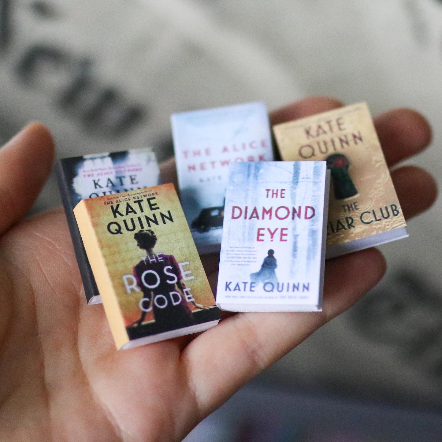 Handmade MINI Kate Quinn Books (set of 5 mini books)