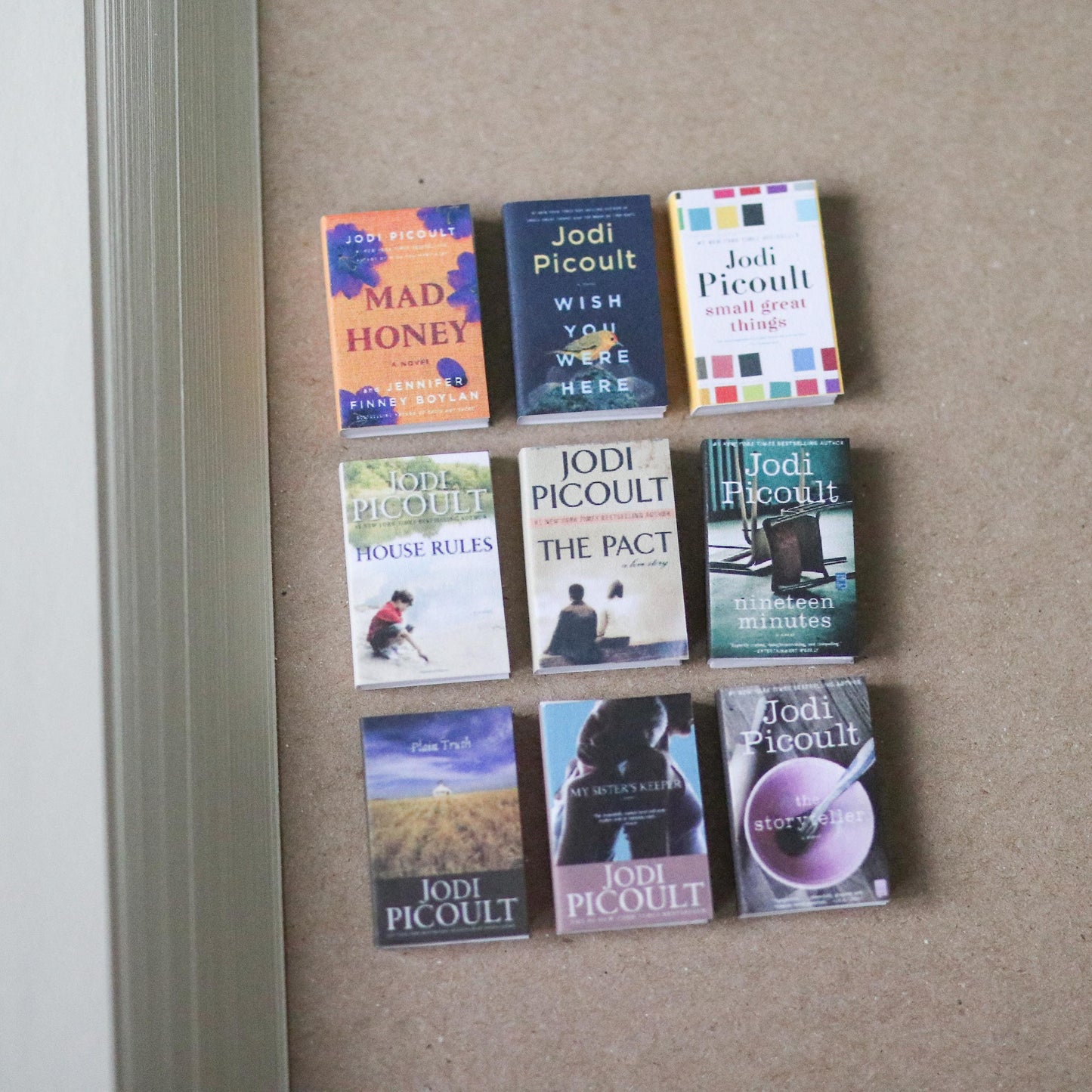 Handmade MINI Jodi Picoult Books (set of 9 mini books)