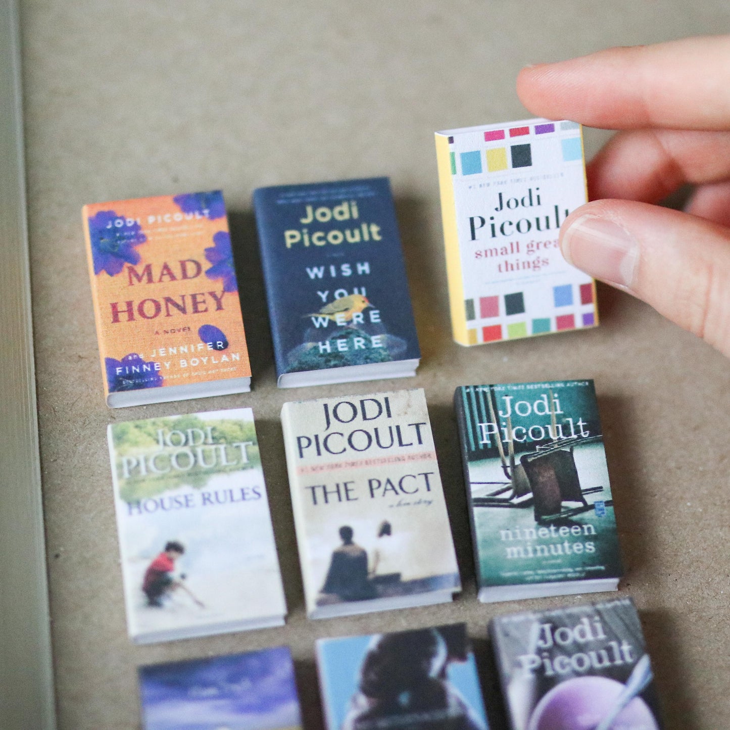 Handmade MINI Jodi Picoult Books (set of 9 mini books)