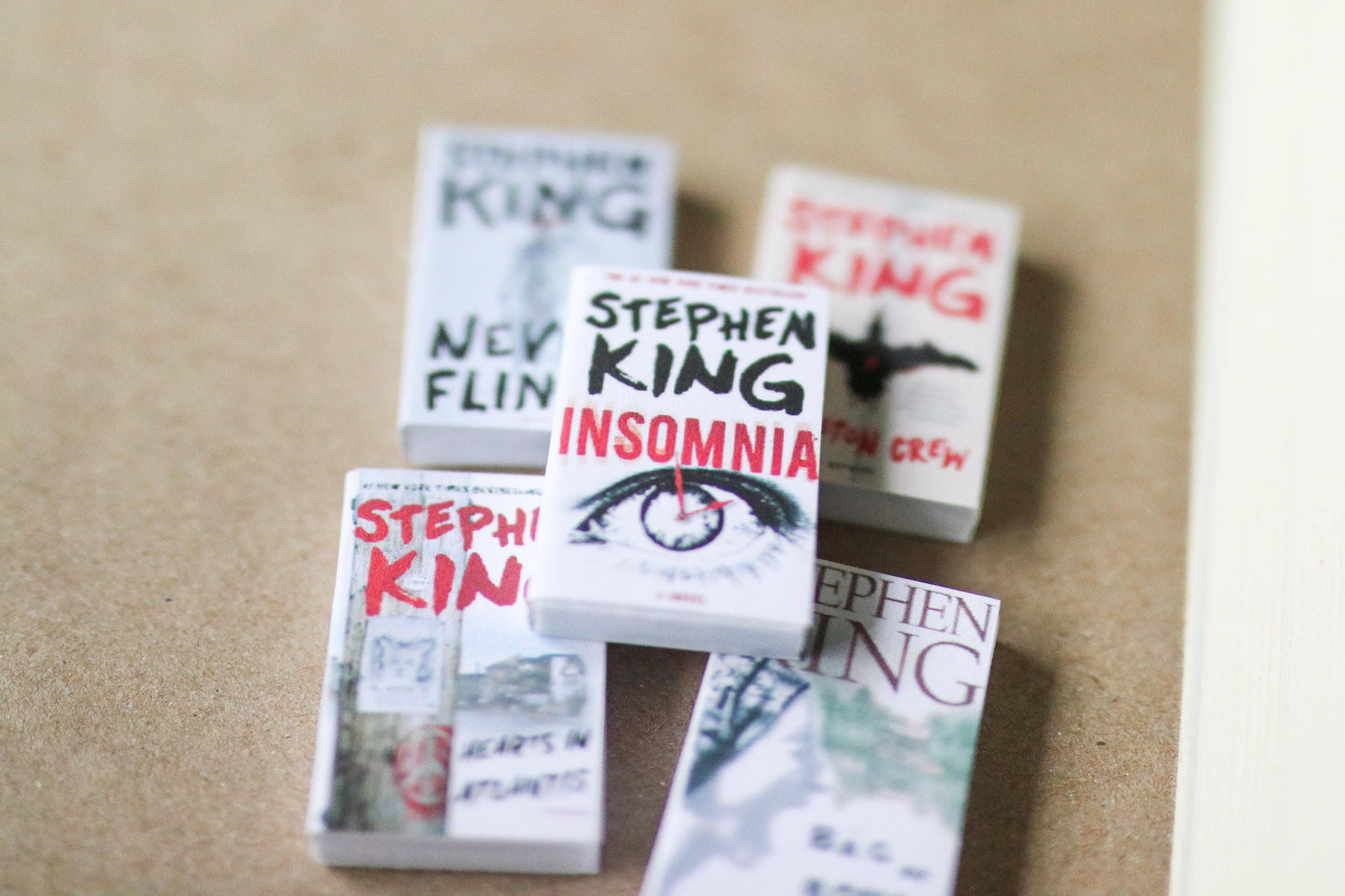 Handmade MINI Stephen King Books (set of 5 mini books)