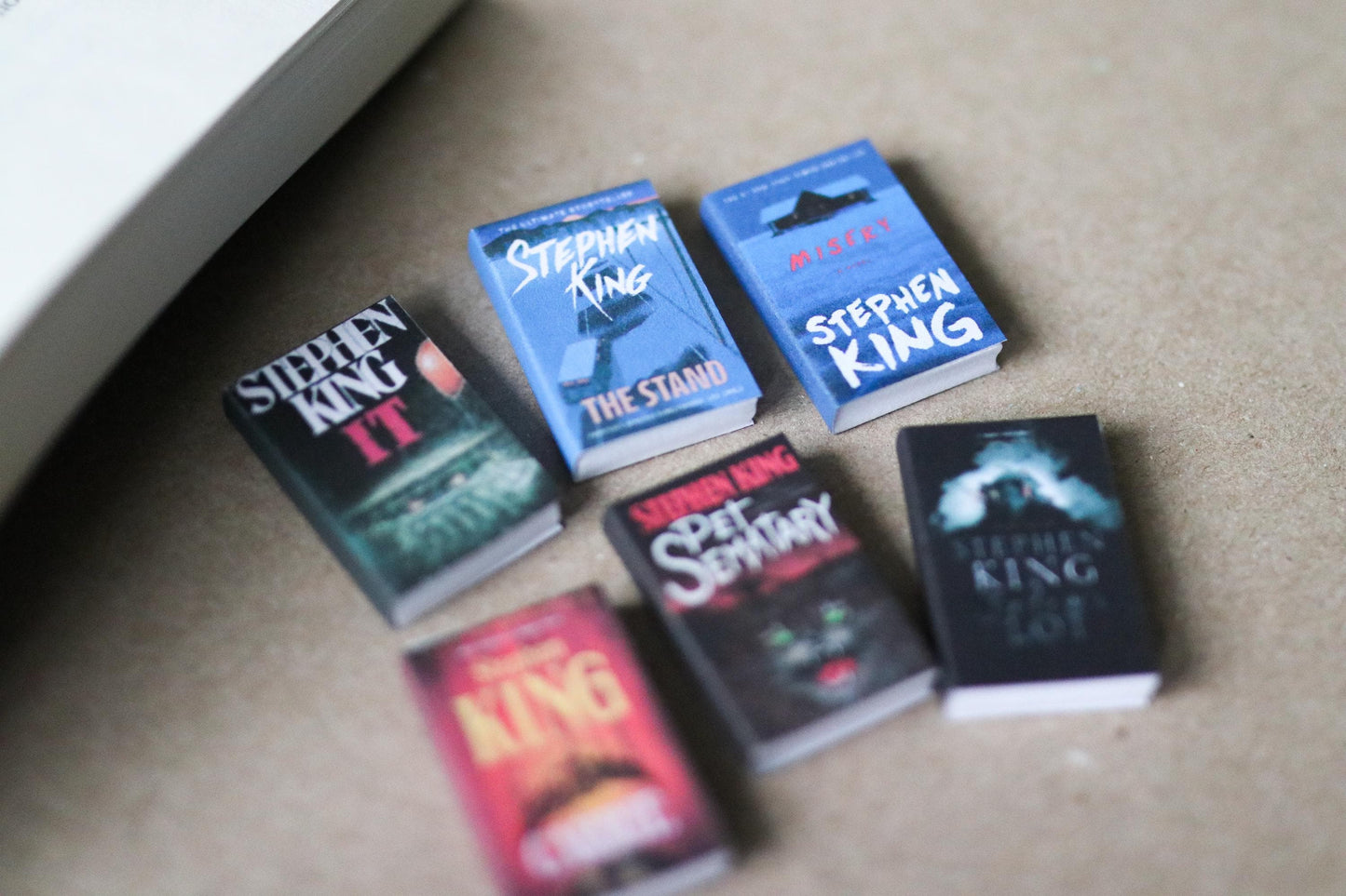 Handmade MINI Stephen King Books (set of 6 mini books)